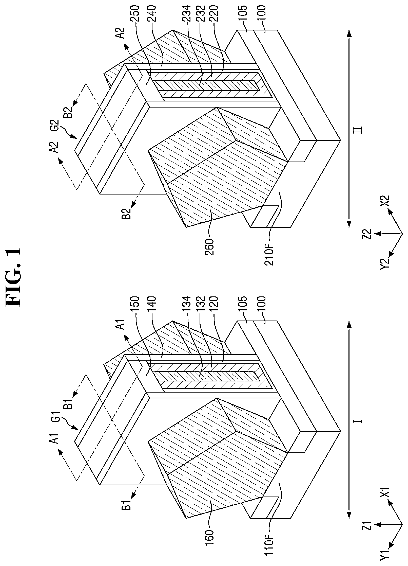 Patent US12622048 — Semiconductor device with multiple sheet patterns — Figure 1