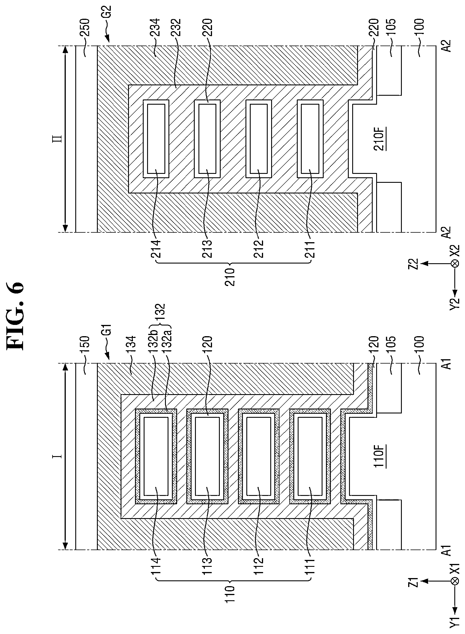Patent US12622048 Figure 6 – Semiconductor device with multiple sheet patterns