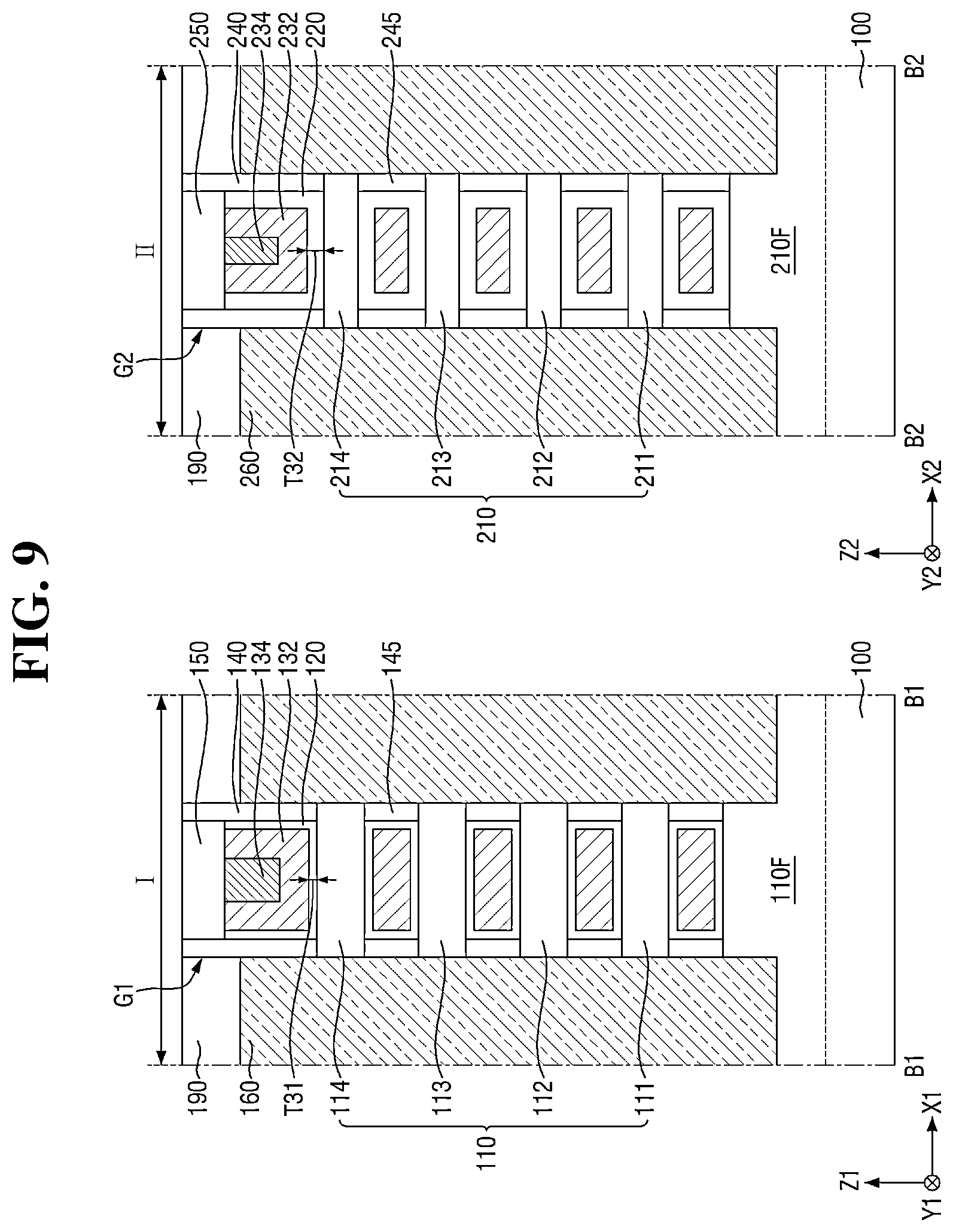 Patent US12622048 Figure 9 – Semiconductor device with multiple sheet patterns