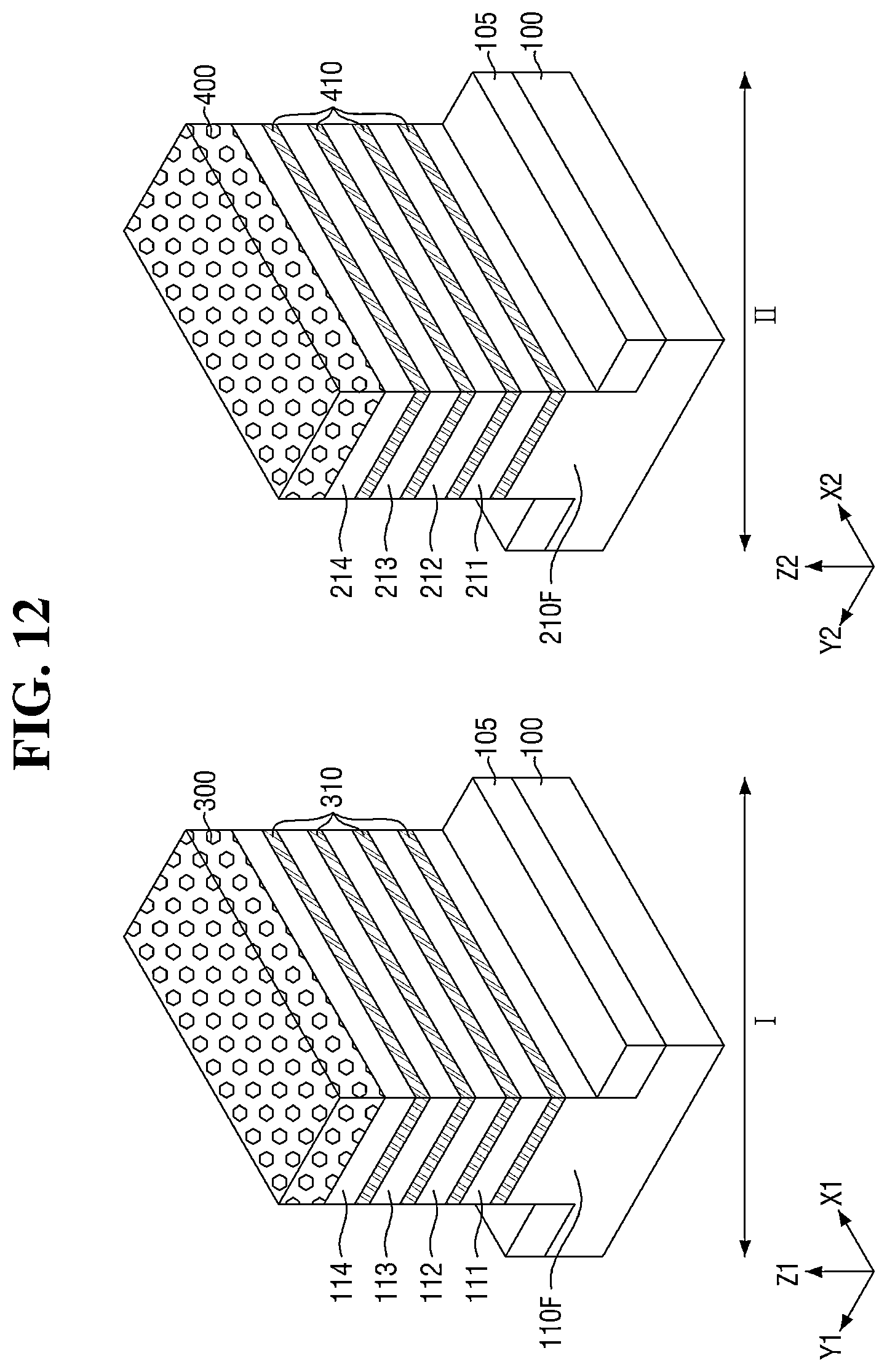 Patent US12622048 Figure 12 – Semiconductor device with multiple sheet patterns