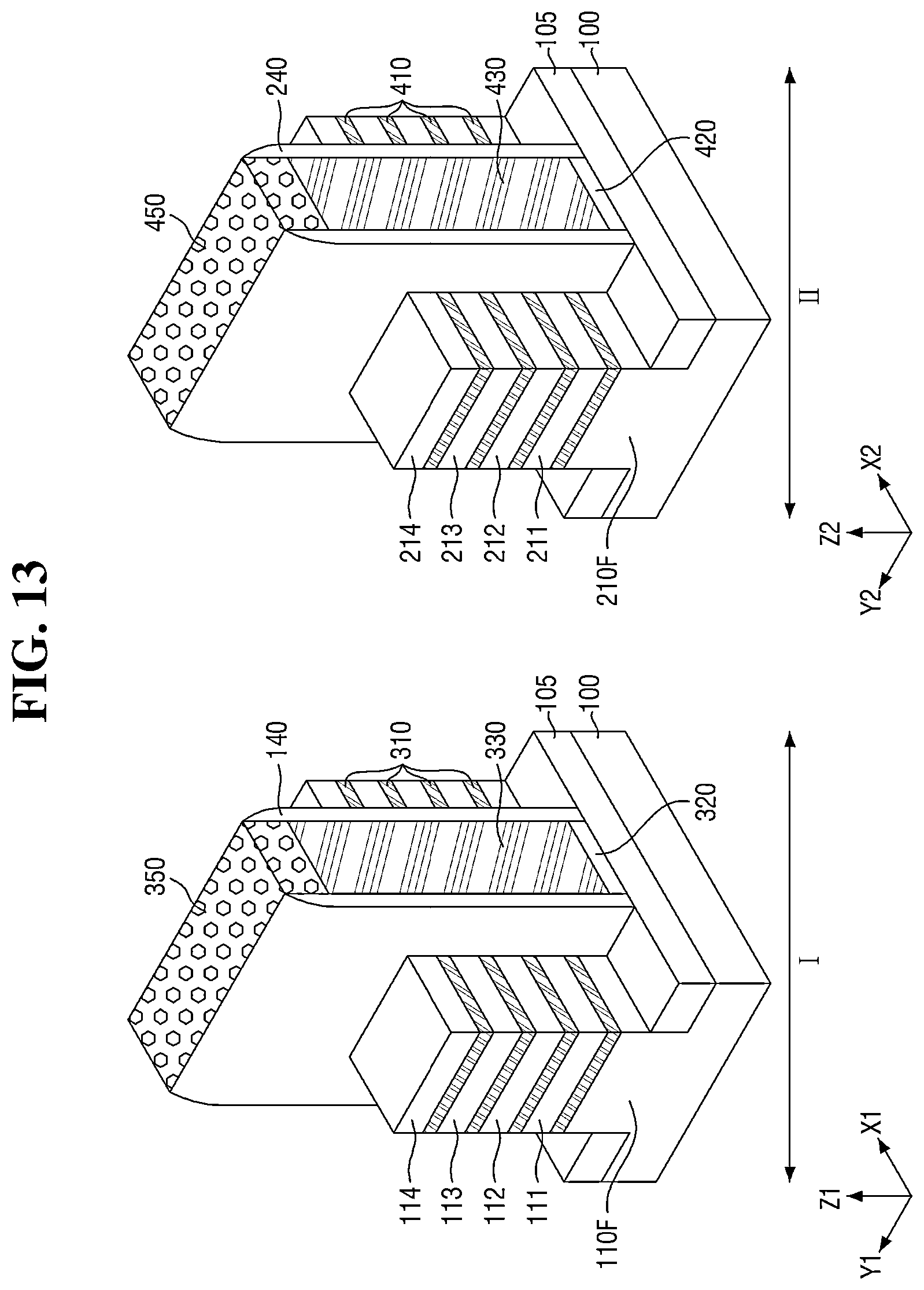 Patent US12622048 Figure 13 – Semiconductor device with multiple sheet patterns