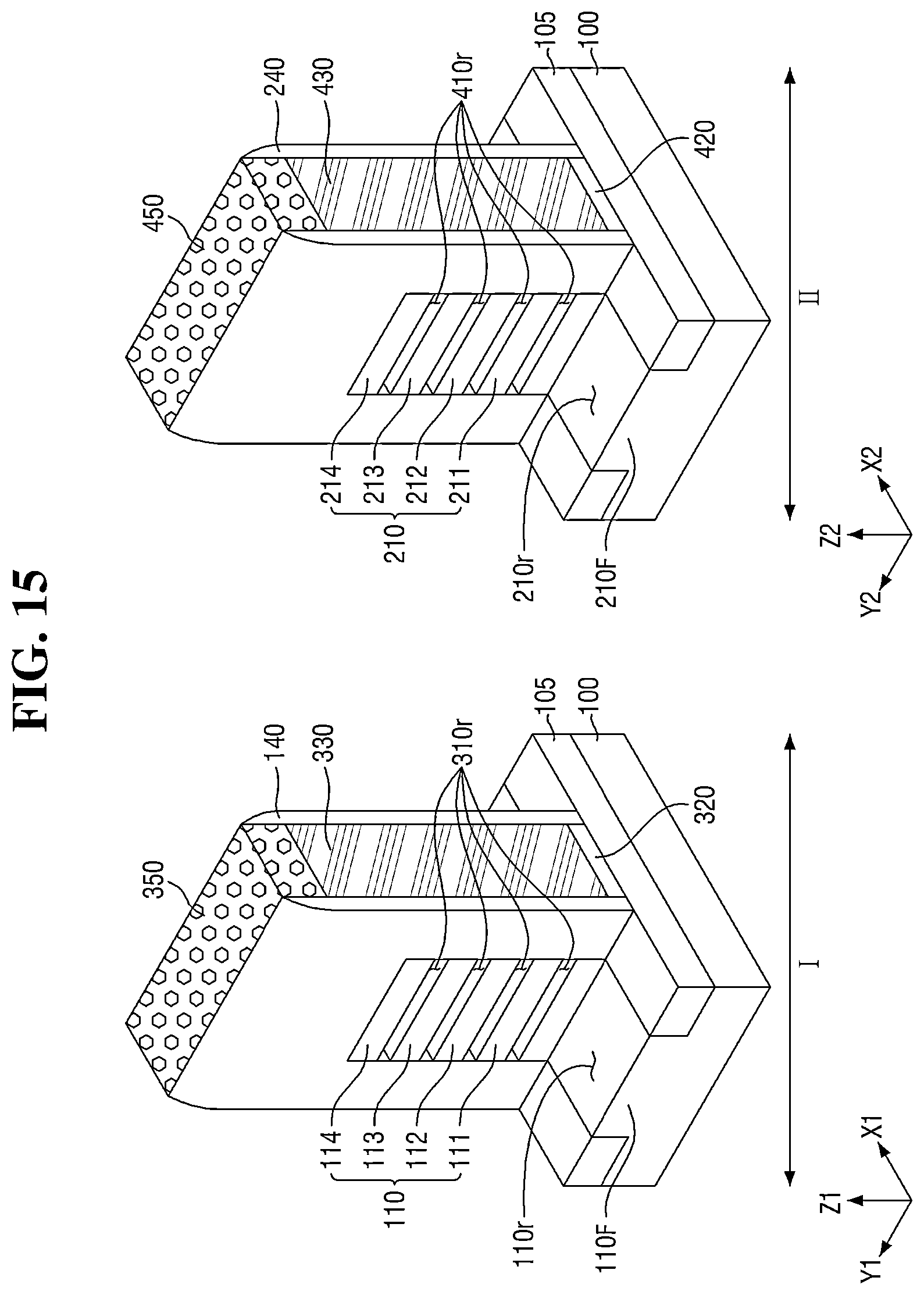 Patent US12622048 Figure 15 – Semiconductor device with multiple sheet patterns