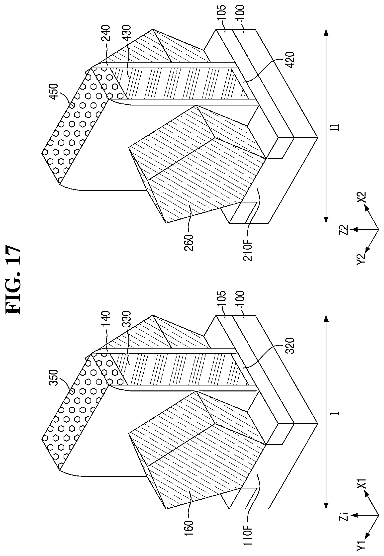 Patent US12622048 Figure 17 – Semiconductor device with multiple sheet patterns