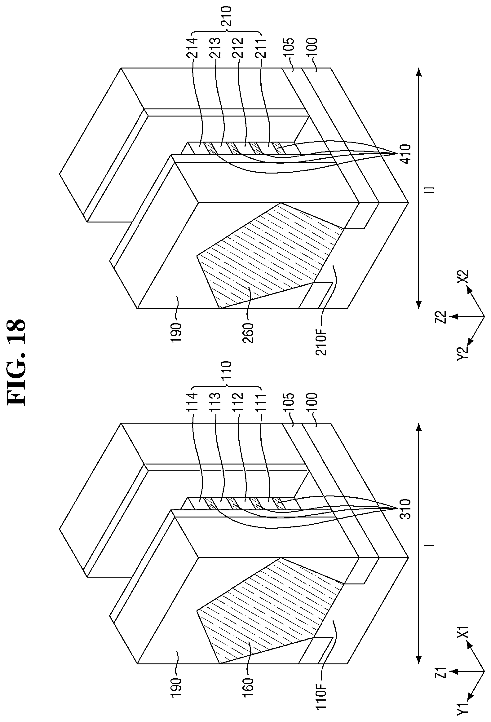 Patent US12622048 Figure 18 – Semiconductor device with multiple sheet patterns
