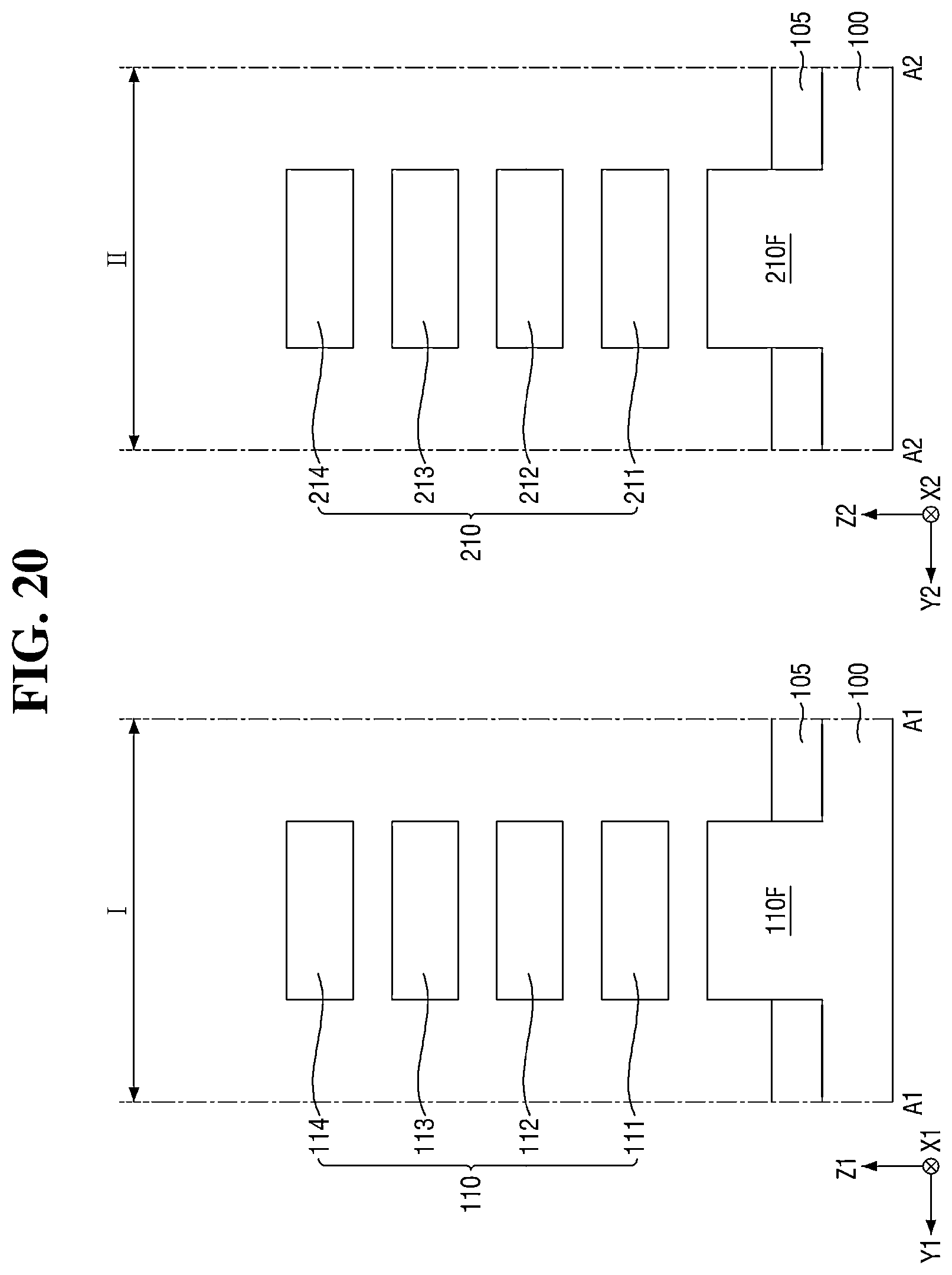 Patent US12622048 Figure 20 – Semiconductor device with multiple sheet patterns