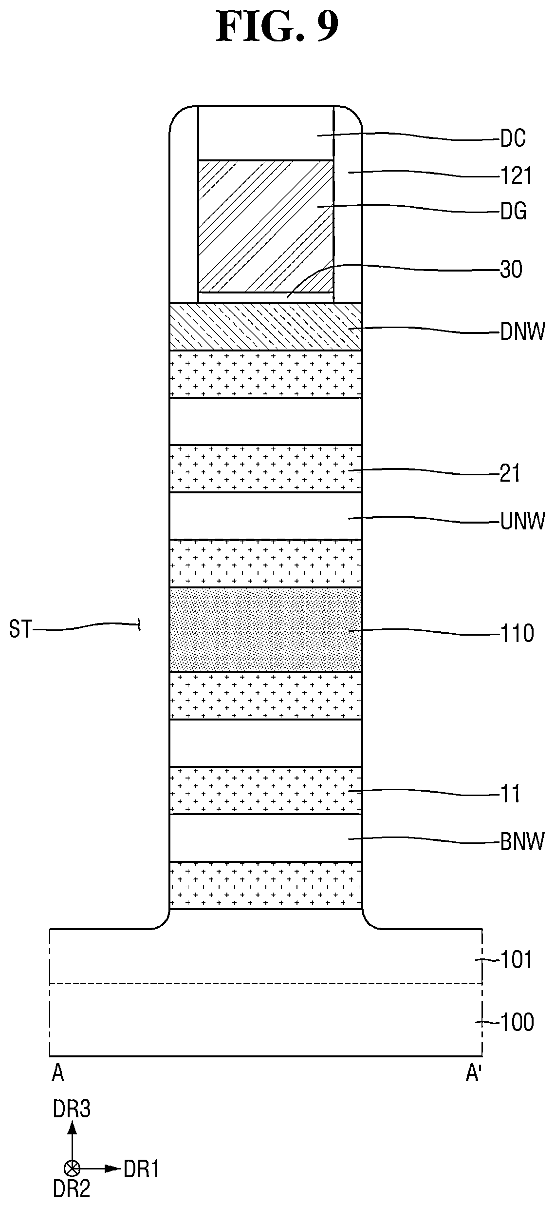 Patent US12622049 Figure 9 – Semiconductor device