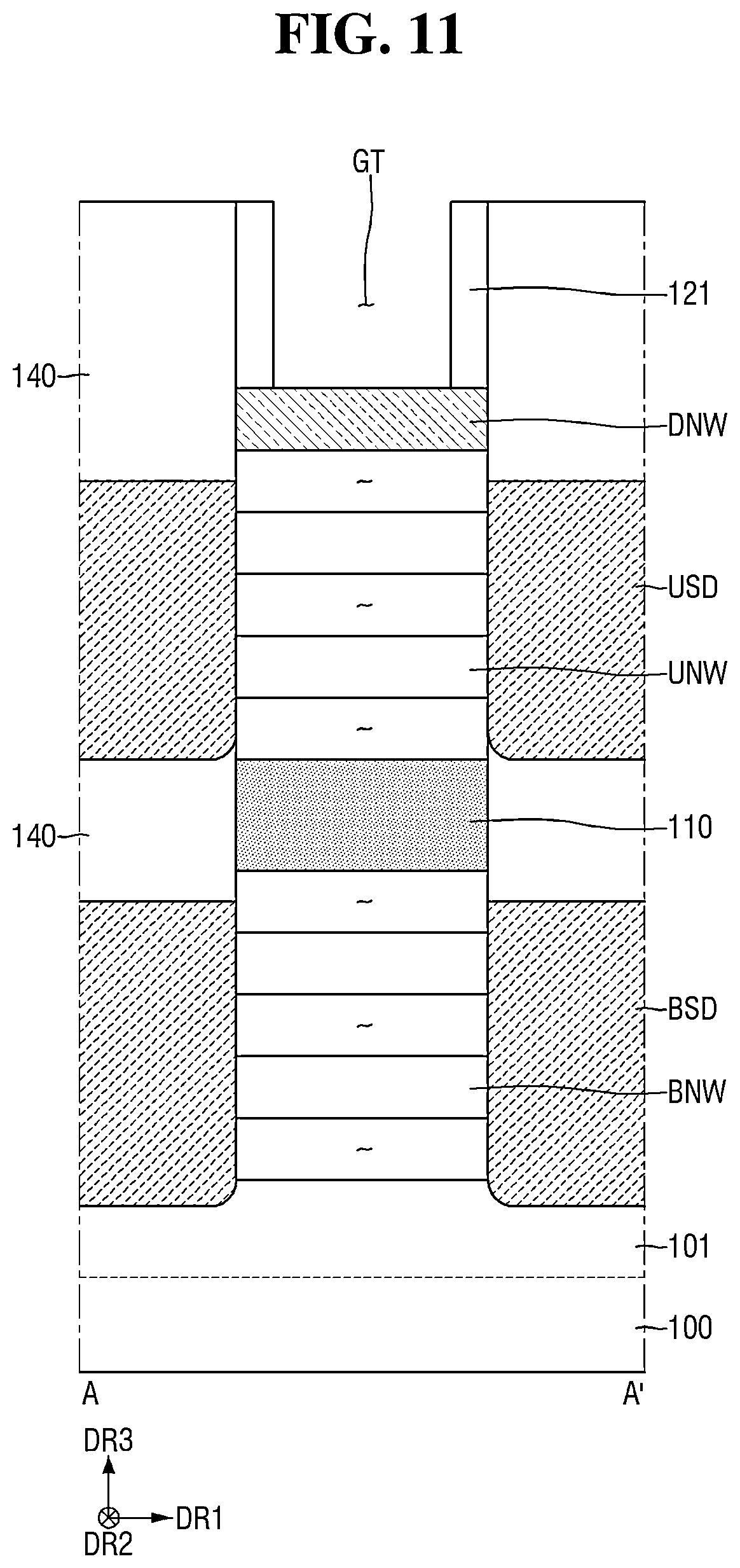 Patent US12622049 Figure 11 – Semiconductor device