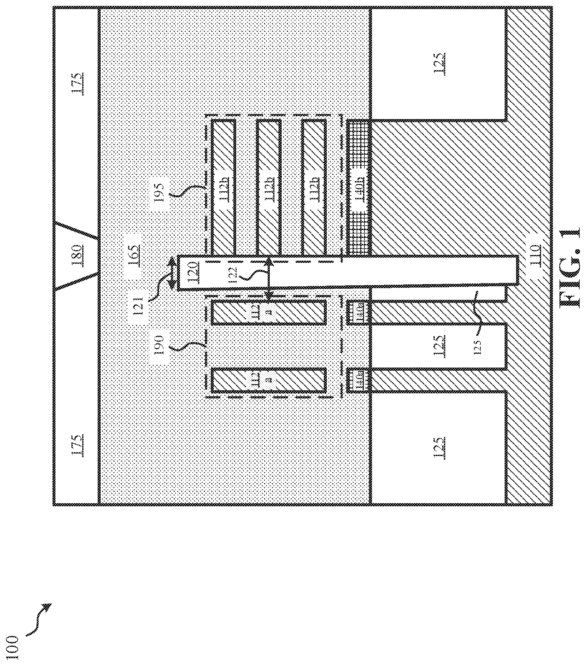 Patent US12622053 Figure 1 – Hybrid CMOS with fin and nanosheet architectures