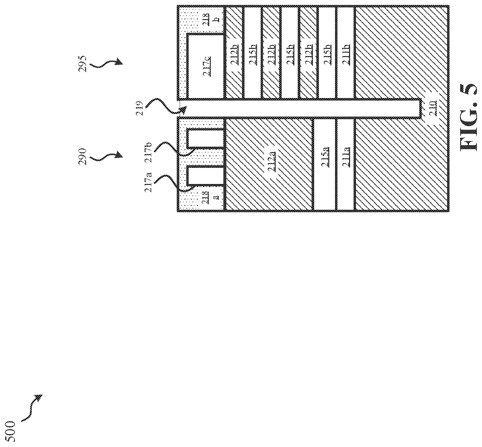 Patent US12622053 Figure 5 – Hybrid CMOS with fin and nanosheet architectures