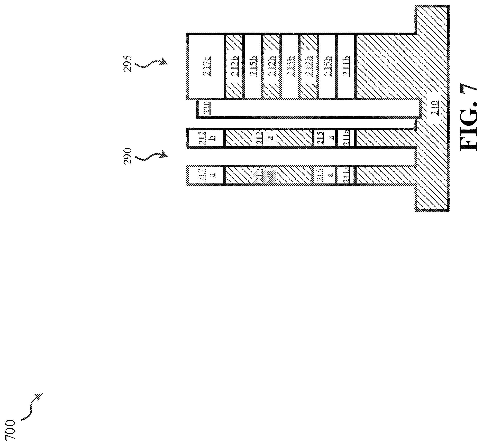 Patent US12622053 Figure 7 – Hybrid CMOS with fin and nanosheet architectures
