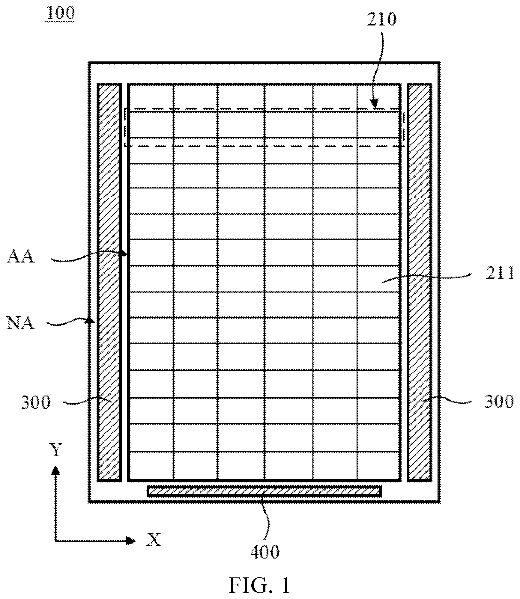 Patent US12622055 Figure 1 – Display panel and display device