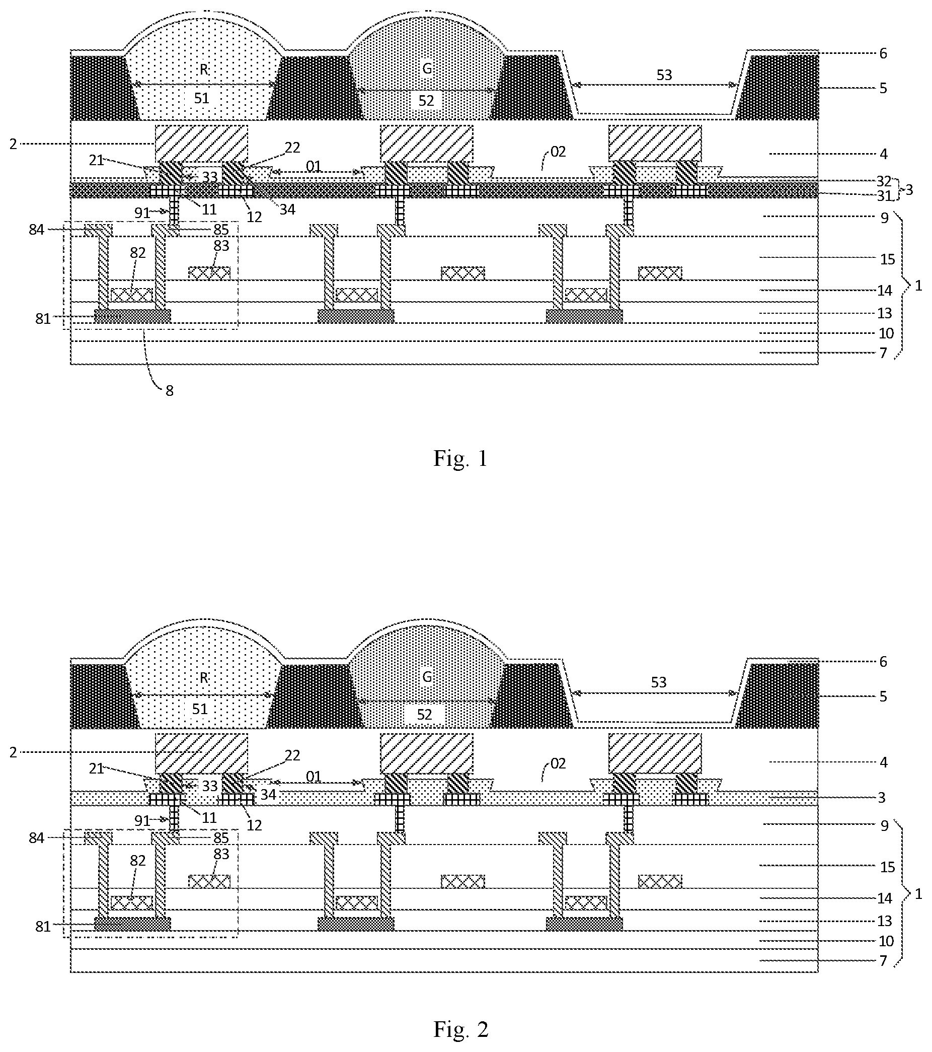 Patent US12622060 Figure 1 – Display substrate, method for preparing display substrate, and display device