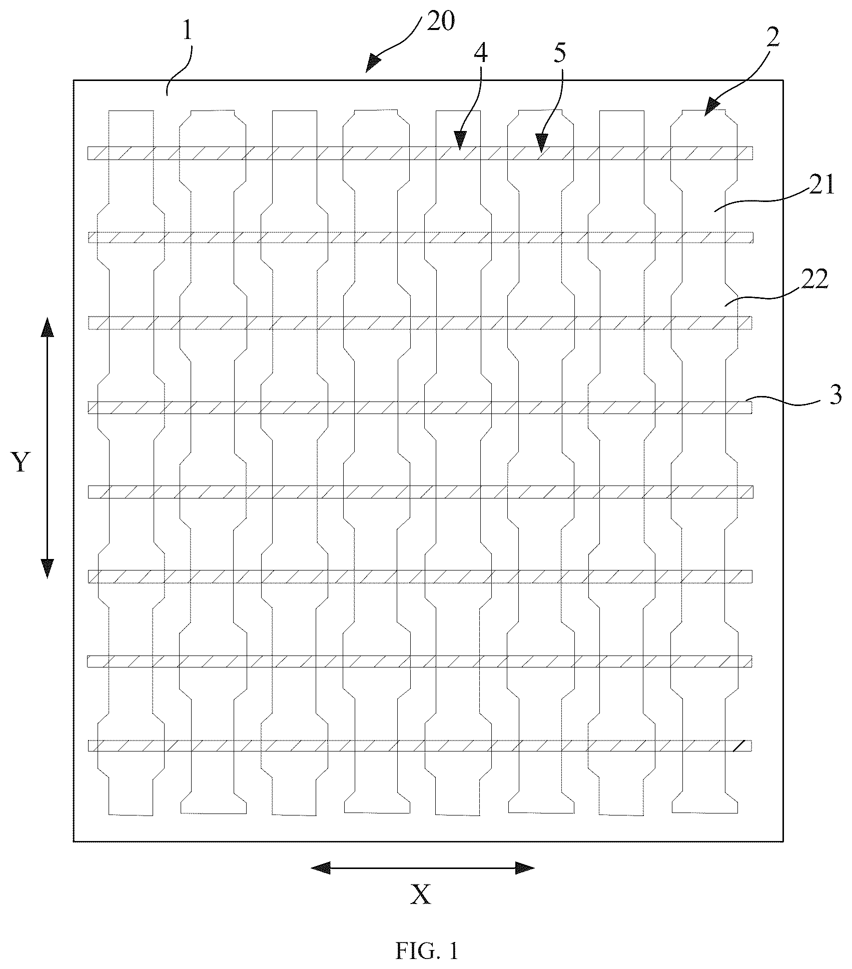 Patent US12622062 Figure 1 – Array substrate, display panel and display device