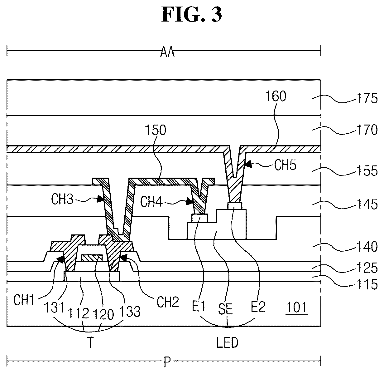 Patent US12622063 Figure 2 – Display device