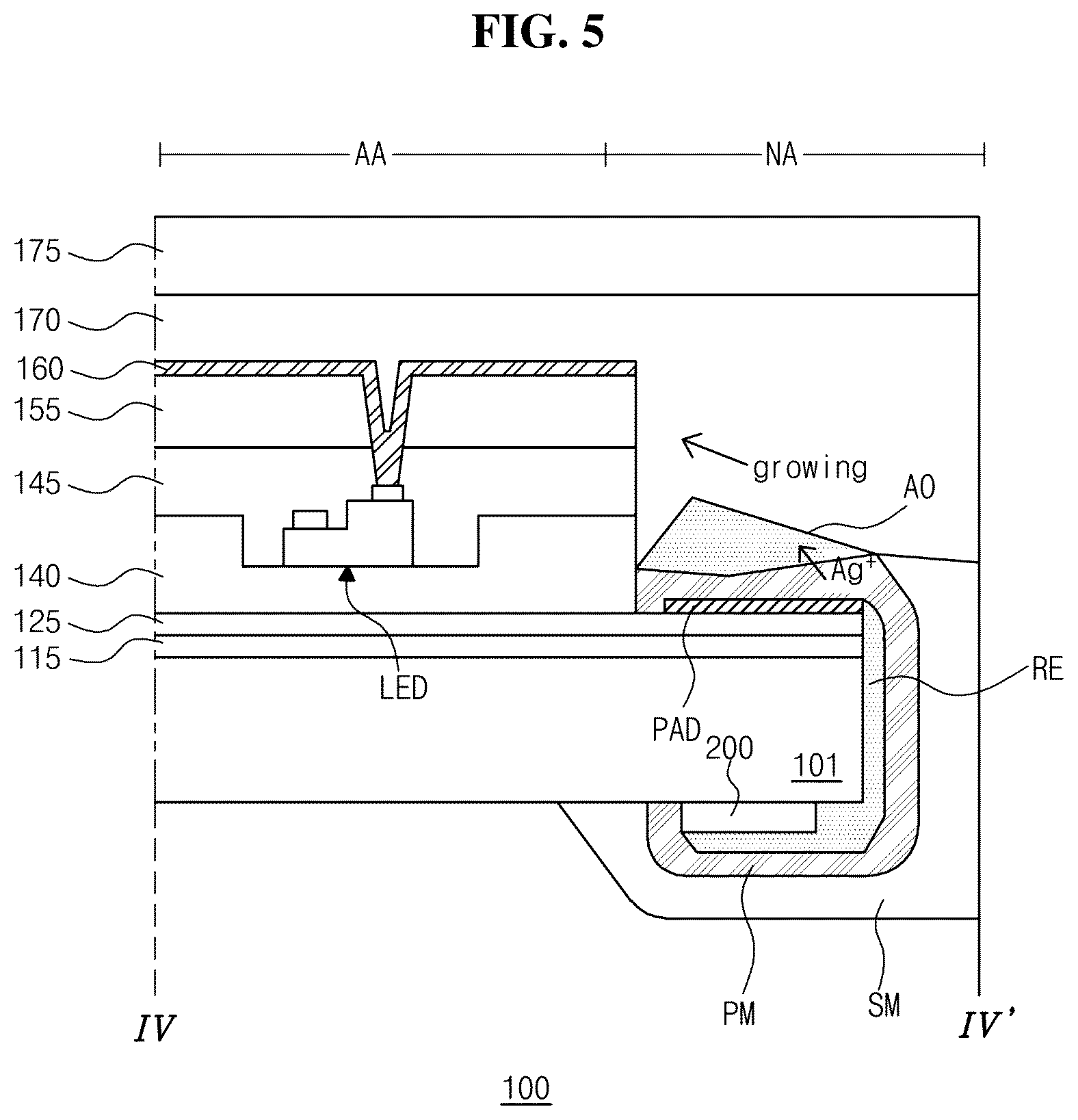 Patent US12622063 Figure 4 – Display device