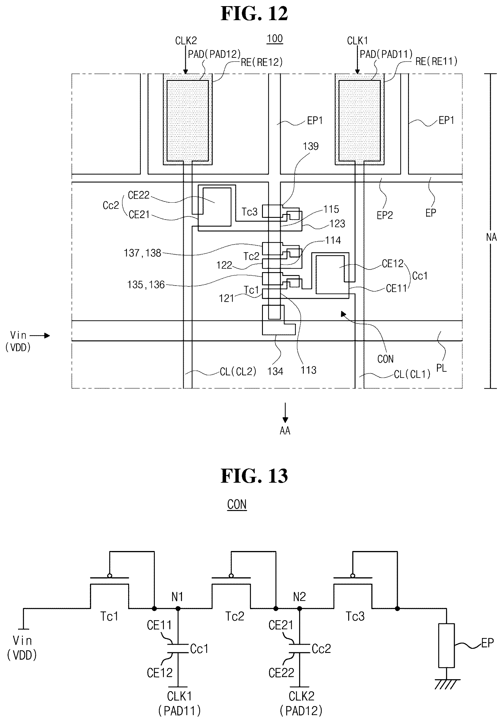 Patent US12622063 Figure 8 – Display device