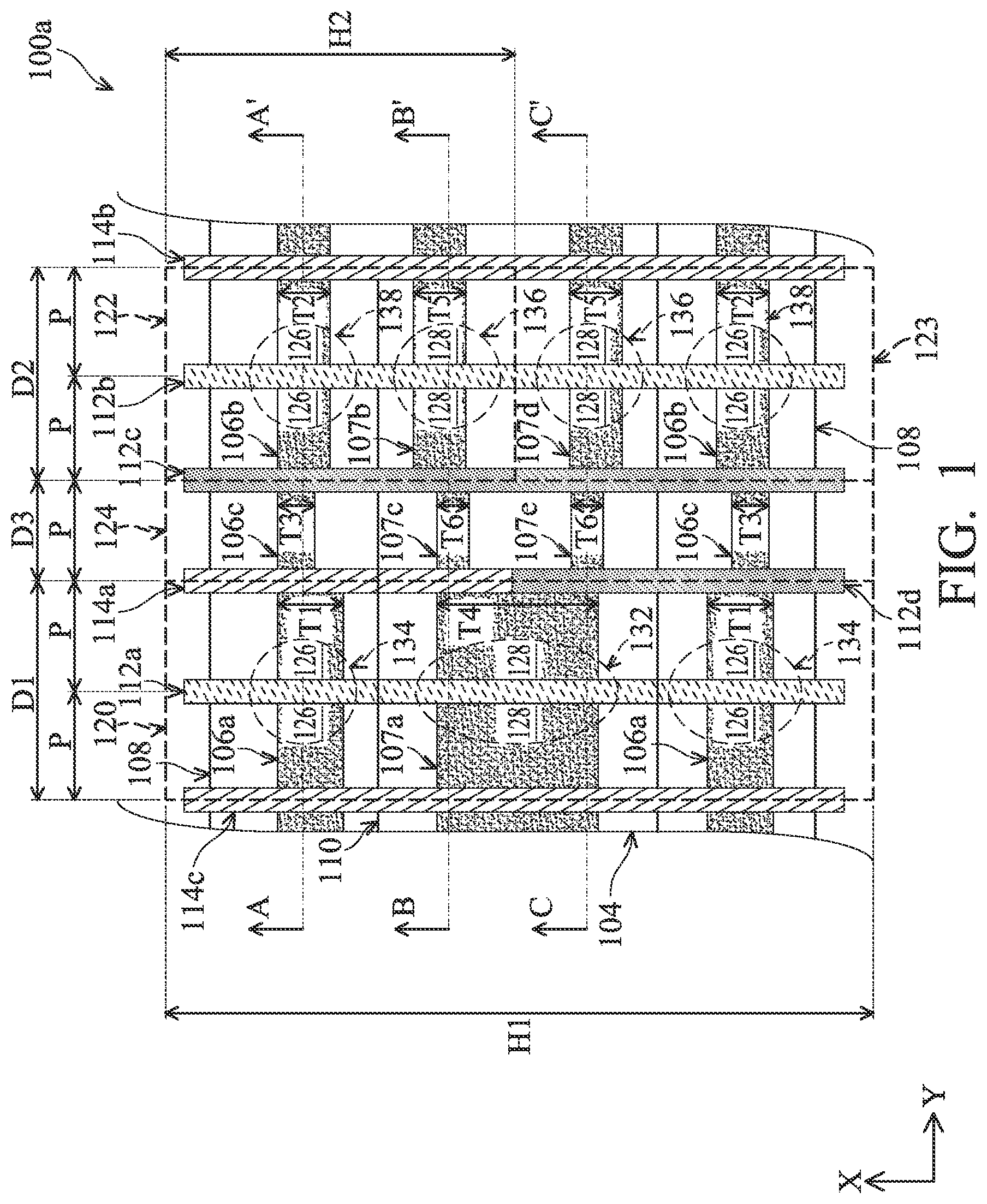 Patent US12622064 Figure 1 – Integrated standard cell structure
