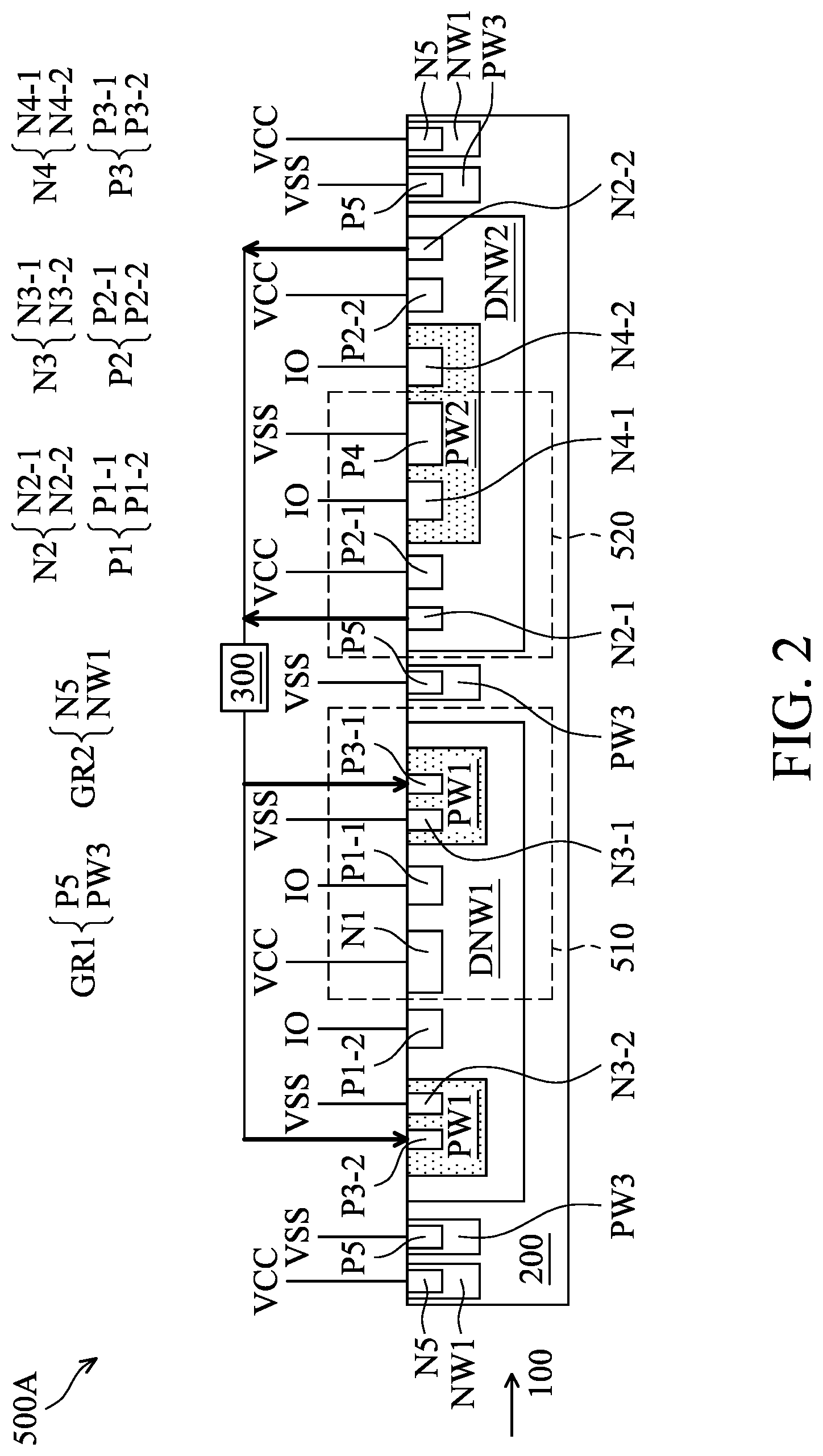 Patent US12622065 Figure 2 – Electrostatic discharge protection device