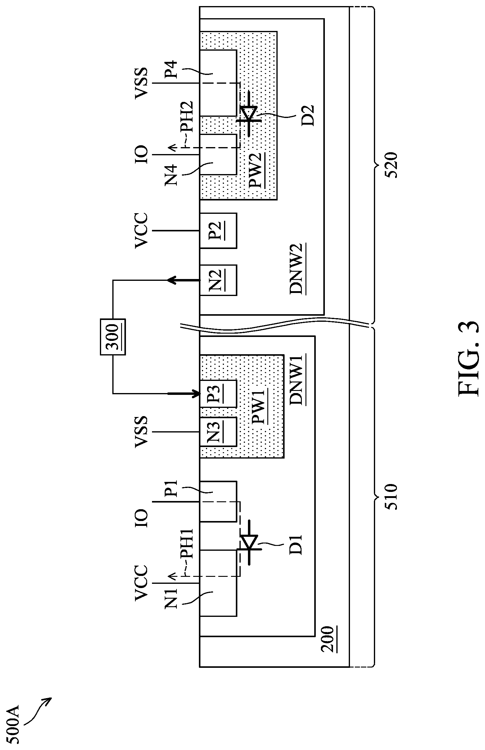 Patent US12622065 Figure 3 – Electrostatic discharge protection device