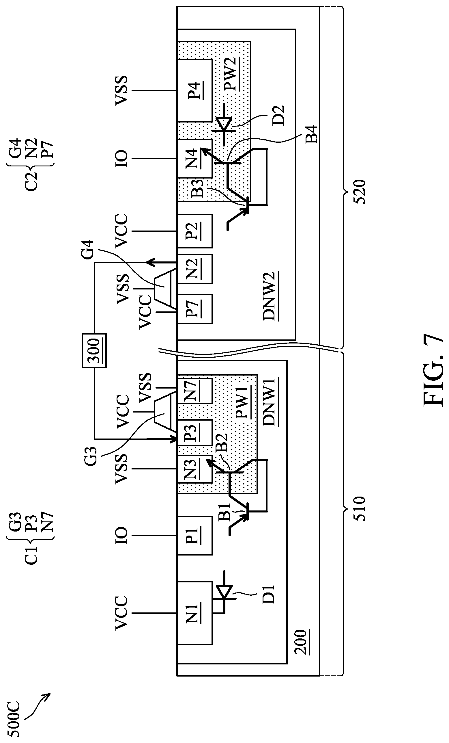 Patent US12622065 Figure 7 – Electrostatic discharge protection device