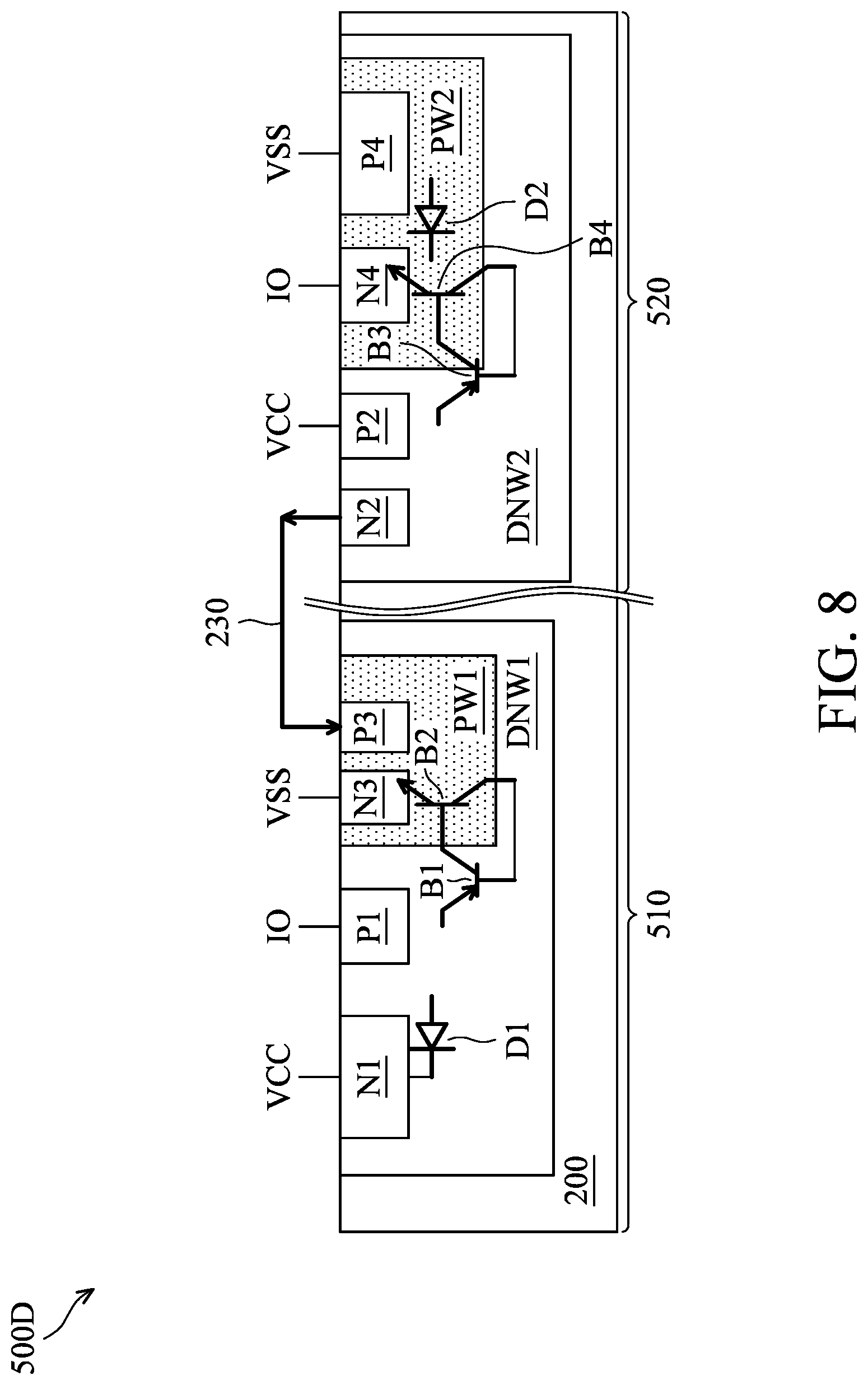 Patent US12622065 Figure 8 – Electrostatic discharge protection device