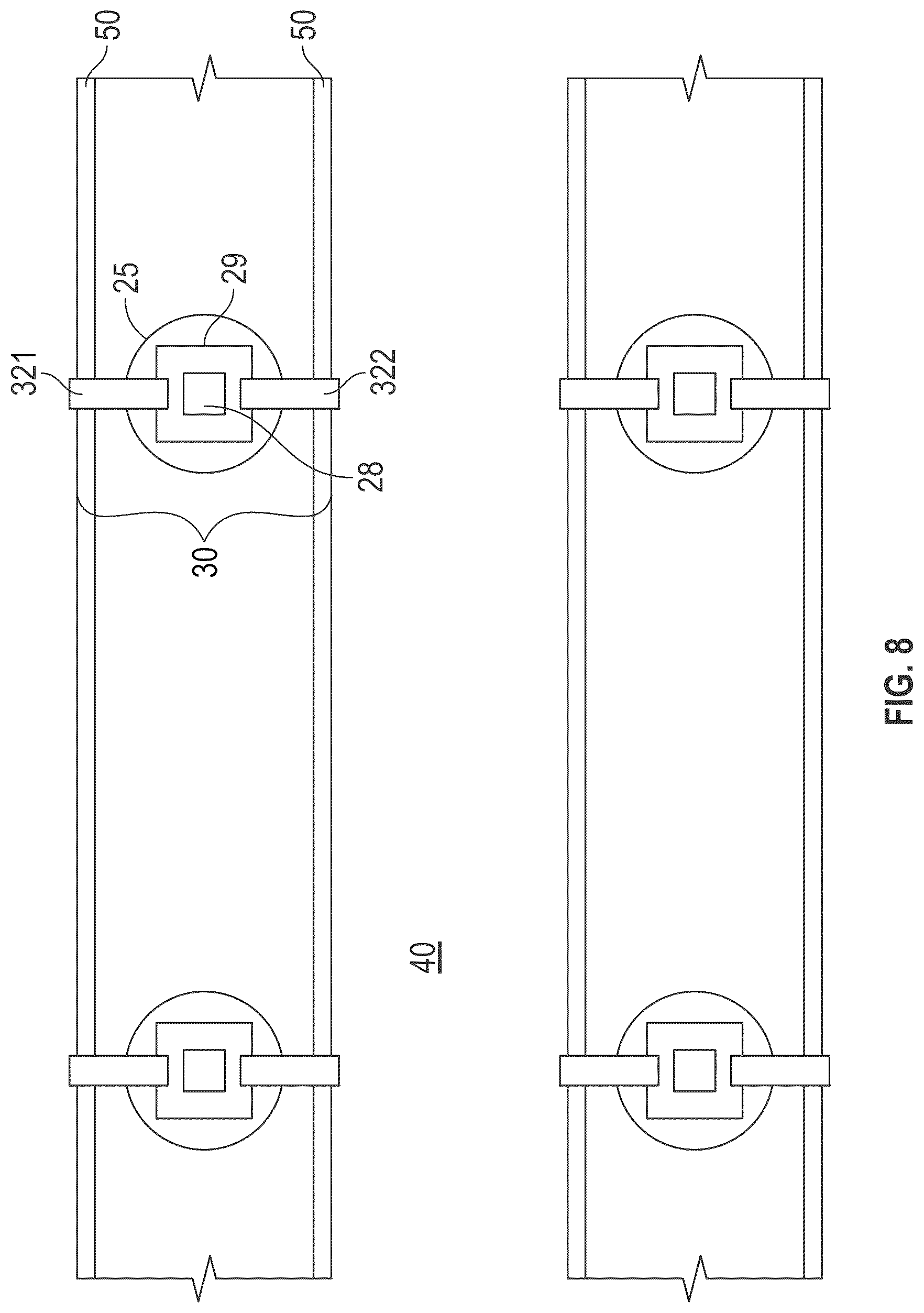 Patent US12622071 Figure 7 – Bifacial PV module hybridized with III-V PV cells