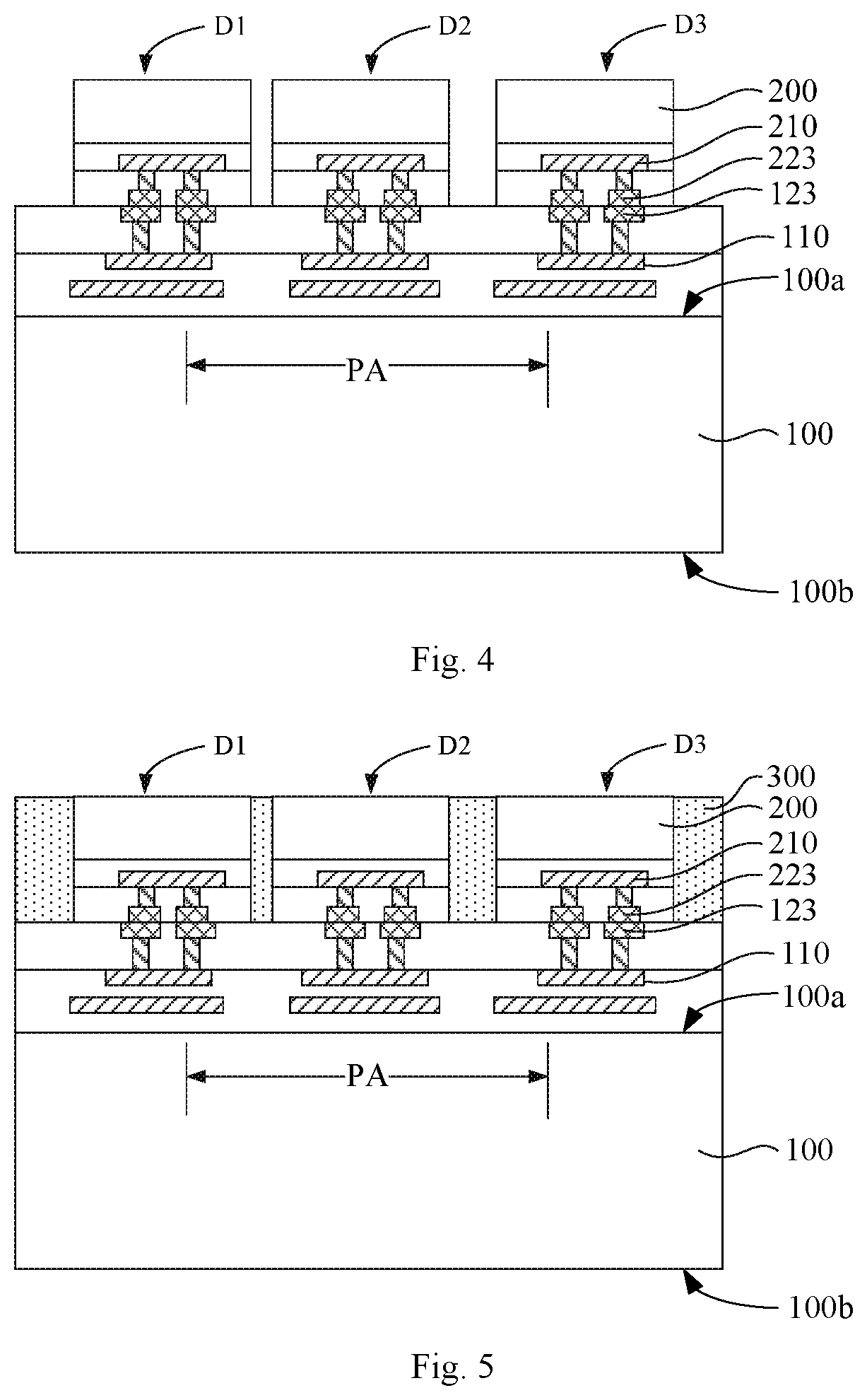 Patent US12622073 Figure 2 – Hybrid image sensor having dies bonded to pixel substrate
