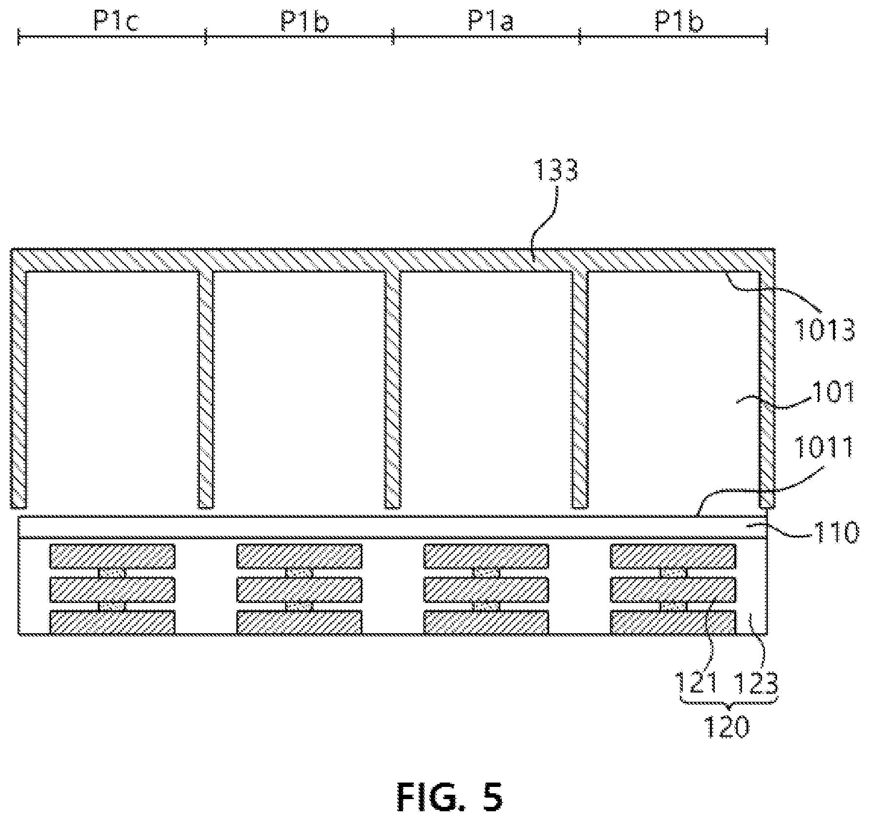 Patent US12622075 Figure 5 – Backside-illuminated image sensor and method of manufacturing same