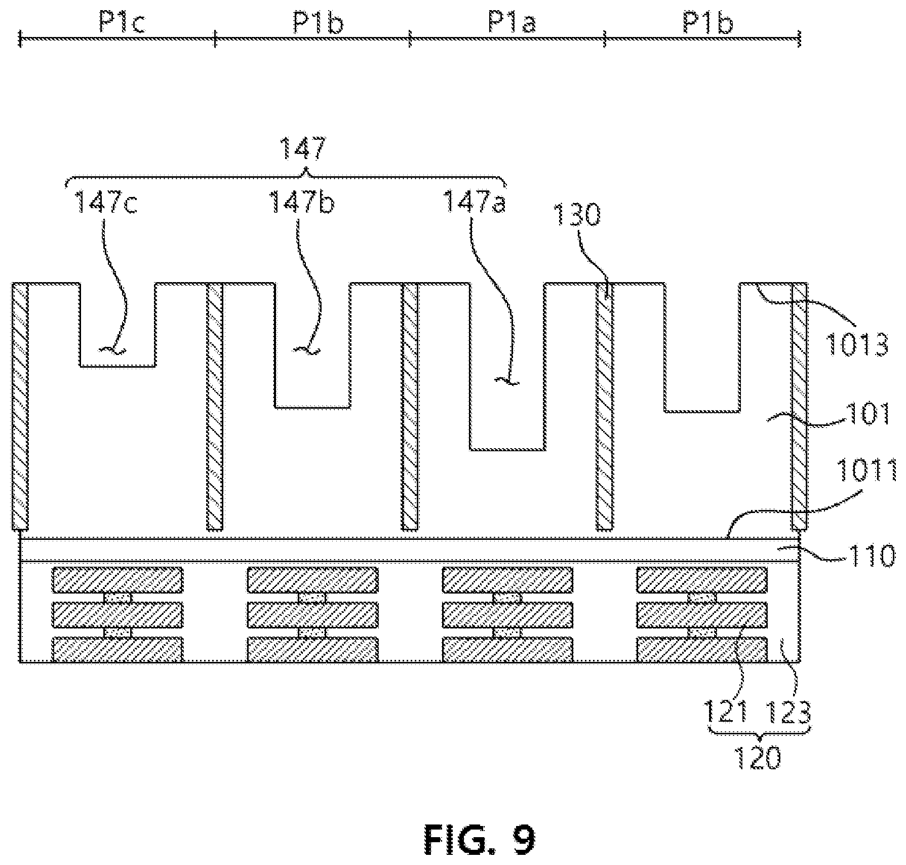 Patent US12622075 Figure 9 – Backside-illuminated image sensor and method of manufacturing same