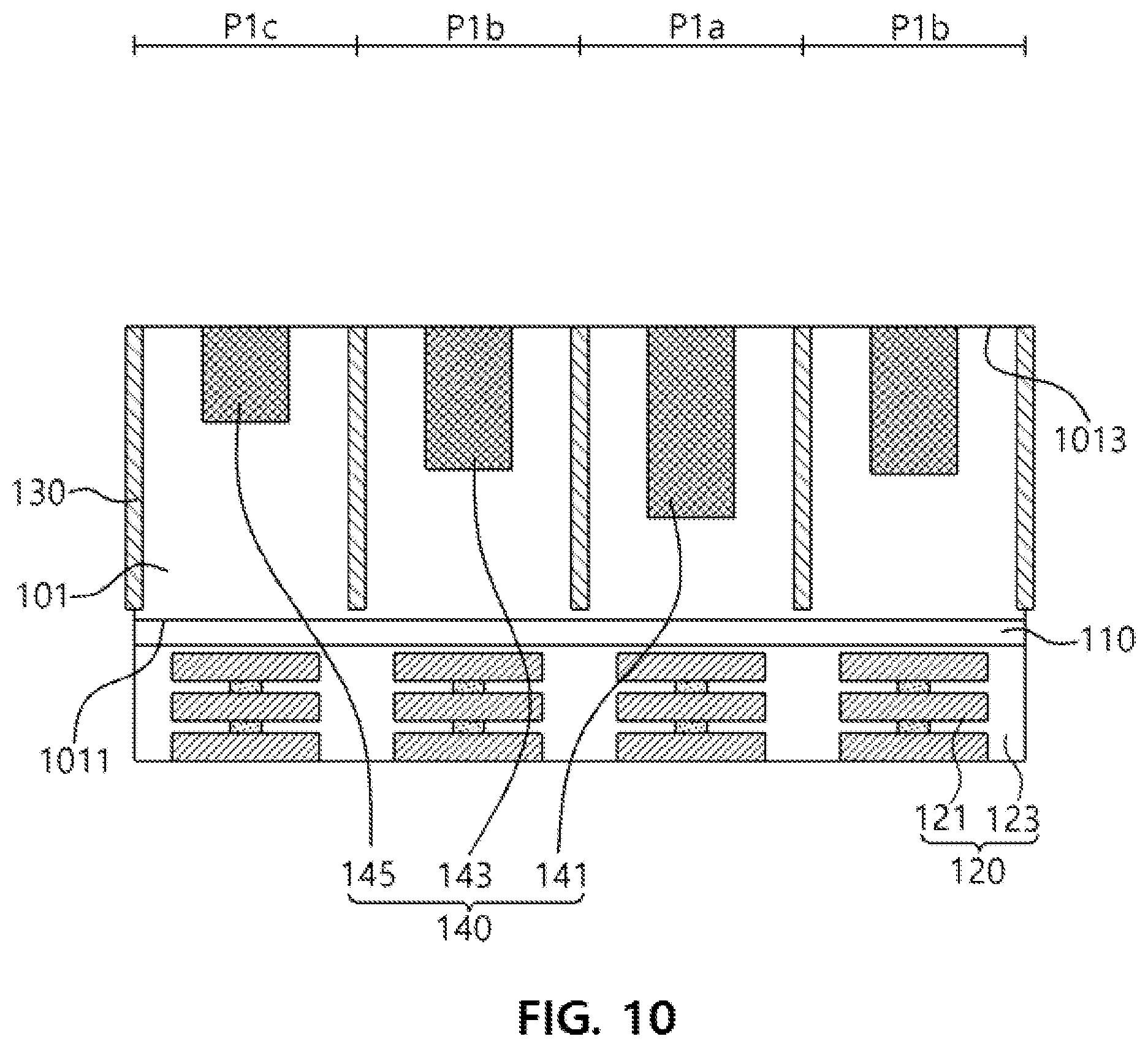 Patent US12622075 Figure 10 – Backside-illuminated image sensor and method of manufacturing same