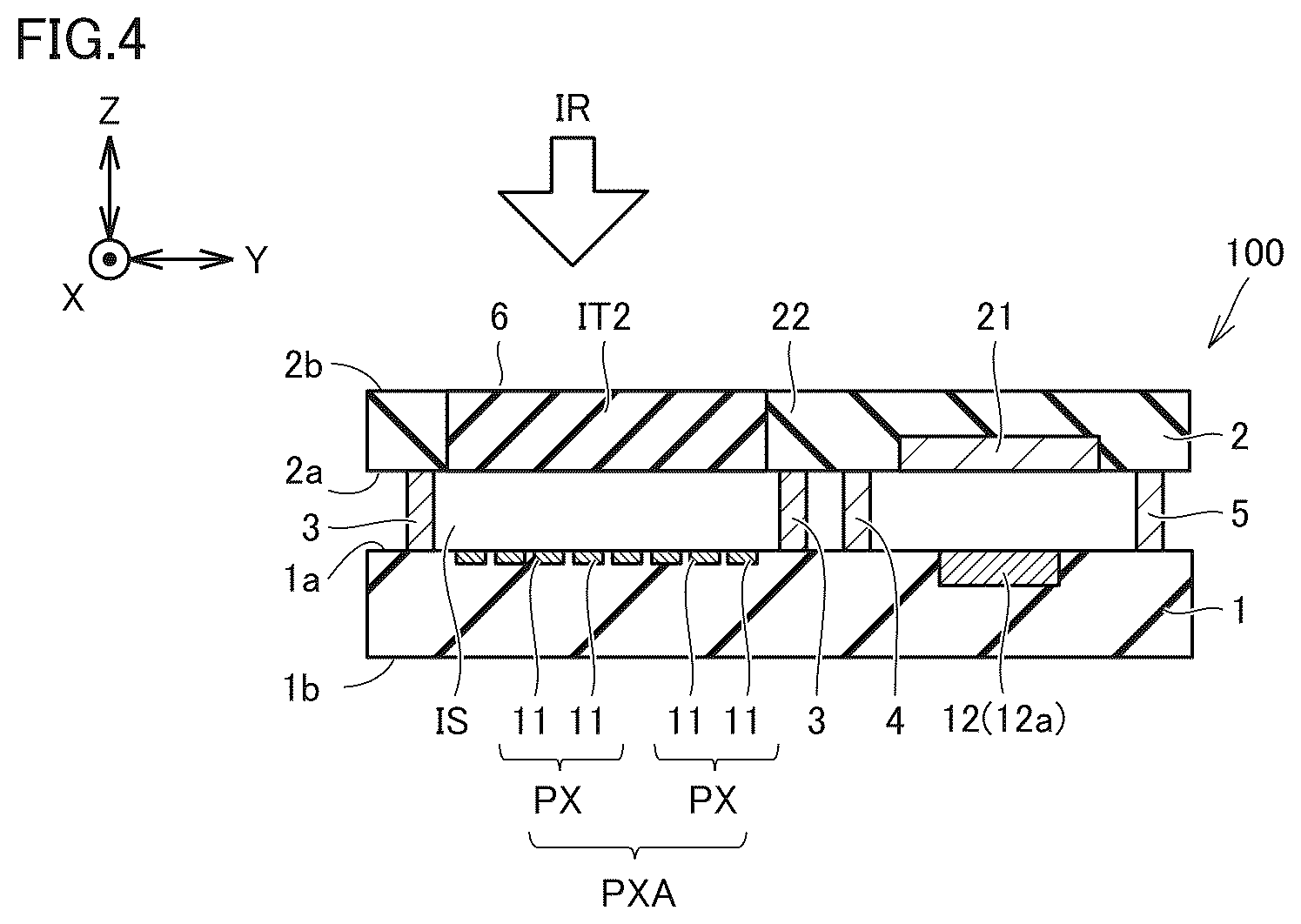 Patent US12622076 Figure 4 – Infrared sensor and method of manufacturing infrared sensor