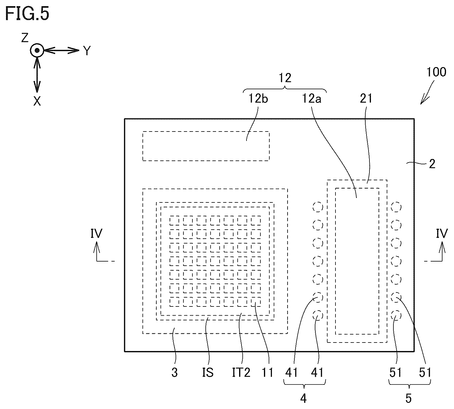 Patent US12622076 Figure 5 – Infrared sensor and method of manufacturing infrared sensor