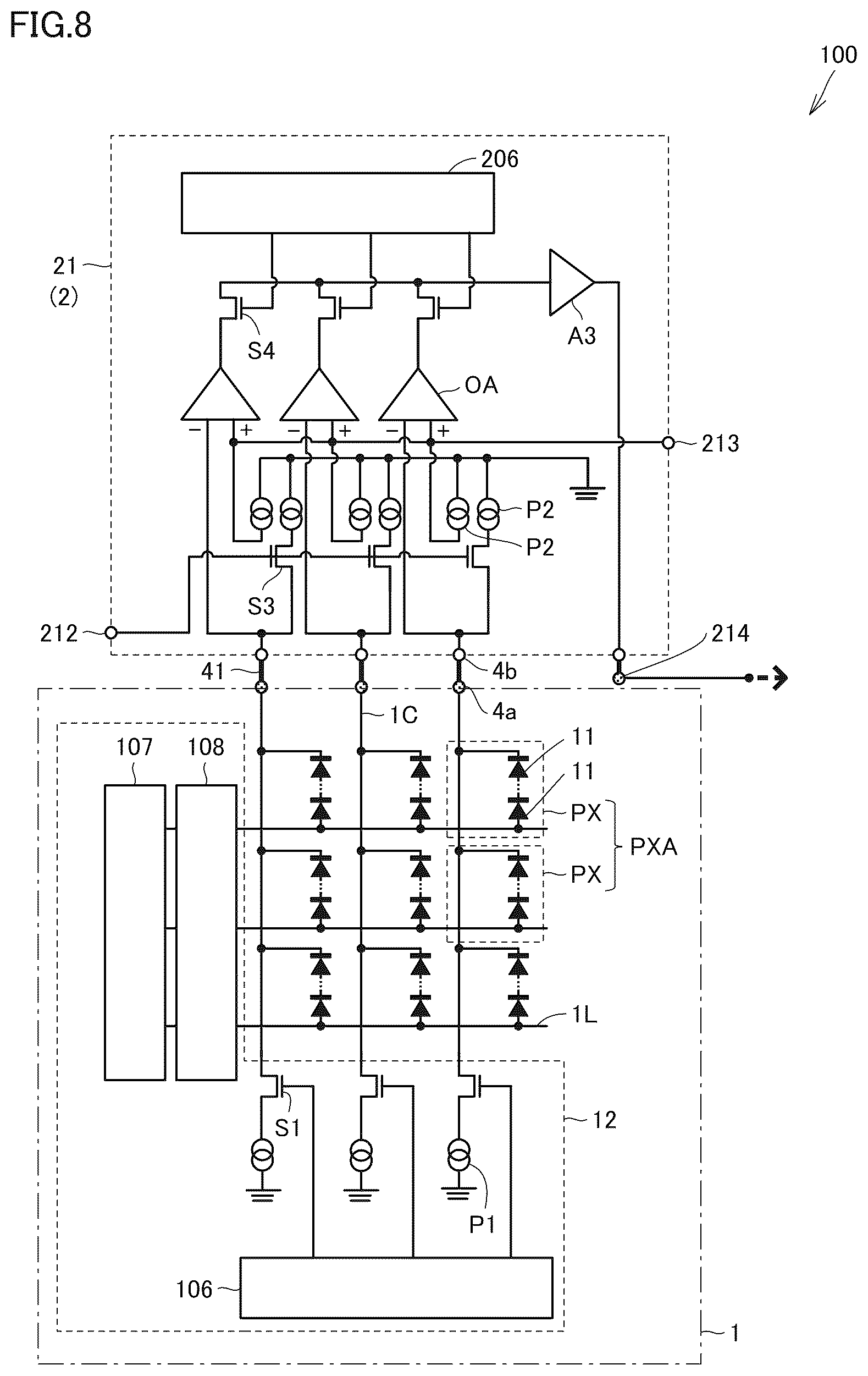 Patent US12622076 Figure 8 – Infrared sensor and method of manufacturing infrared sensor