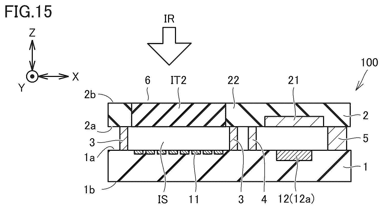 Patent US12622076 Figure 15 – Infrared sensor and method of manufacturing infrared sensor