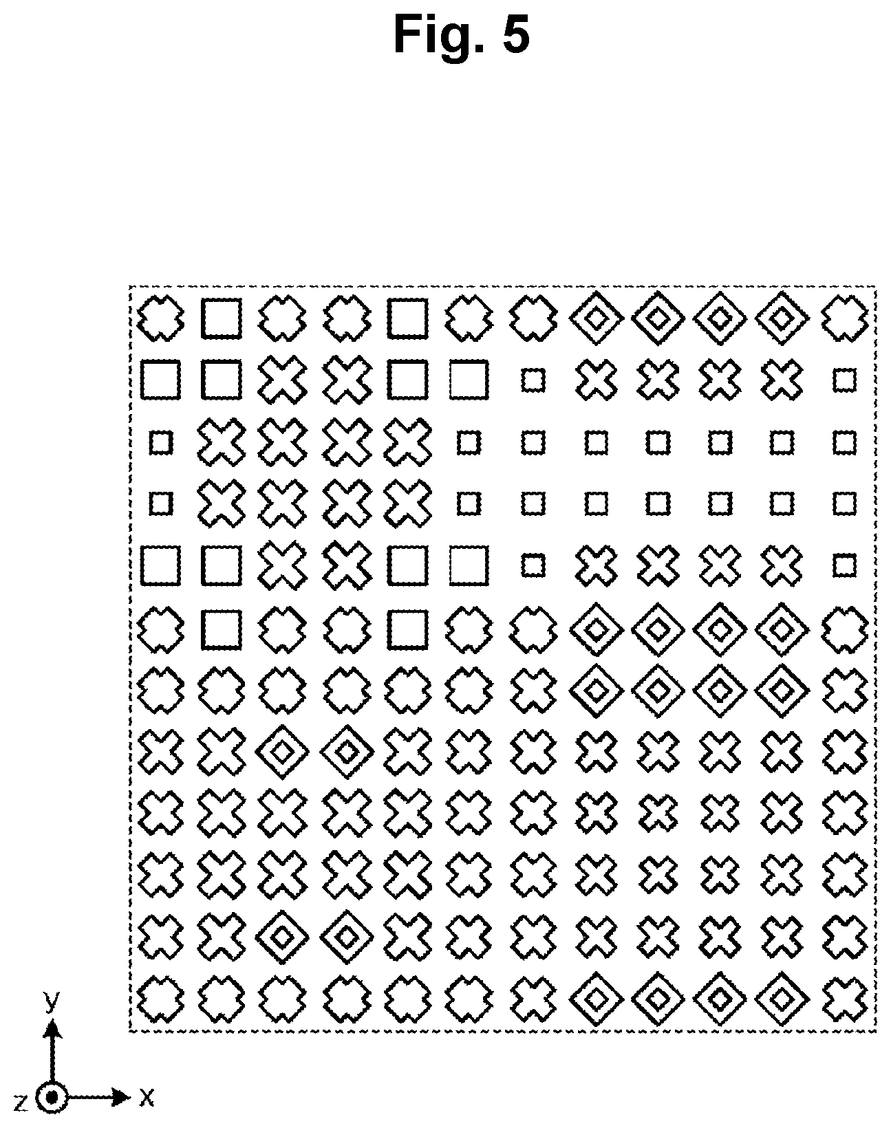 Patent US12622079 Figure 5 – Optical element, image sensor and imaging device for wavwlength-dependent focusing of visible and near-infrared light