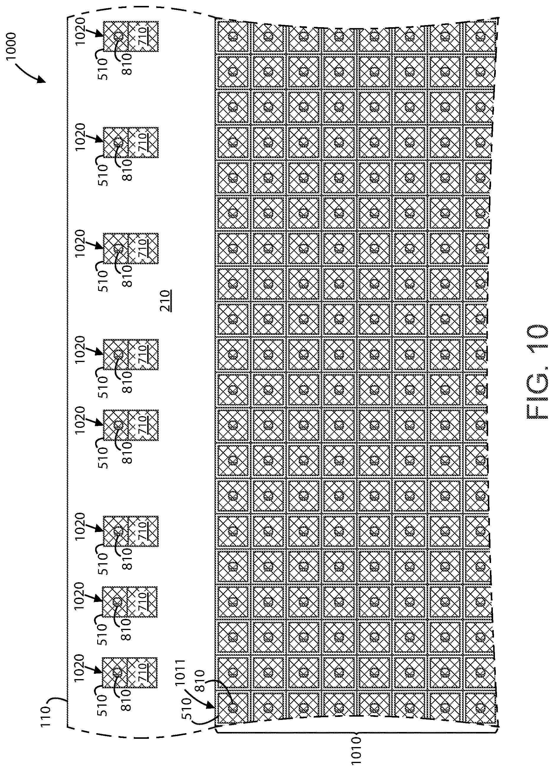 Patent US12622080 Figure 10 – Front-end and back-end processing method and device for integrated sensor array using isolation structures