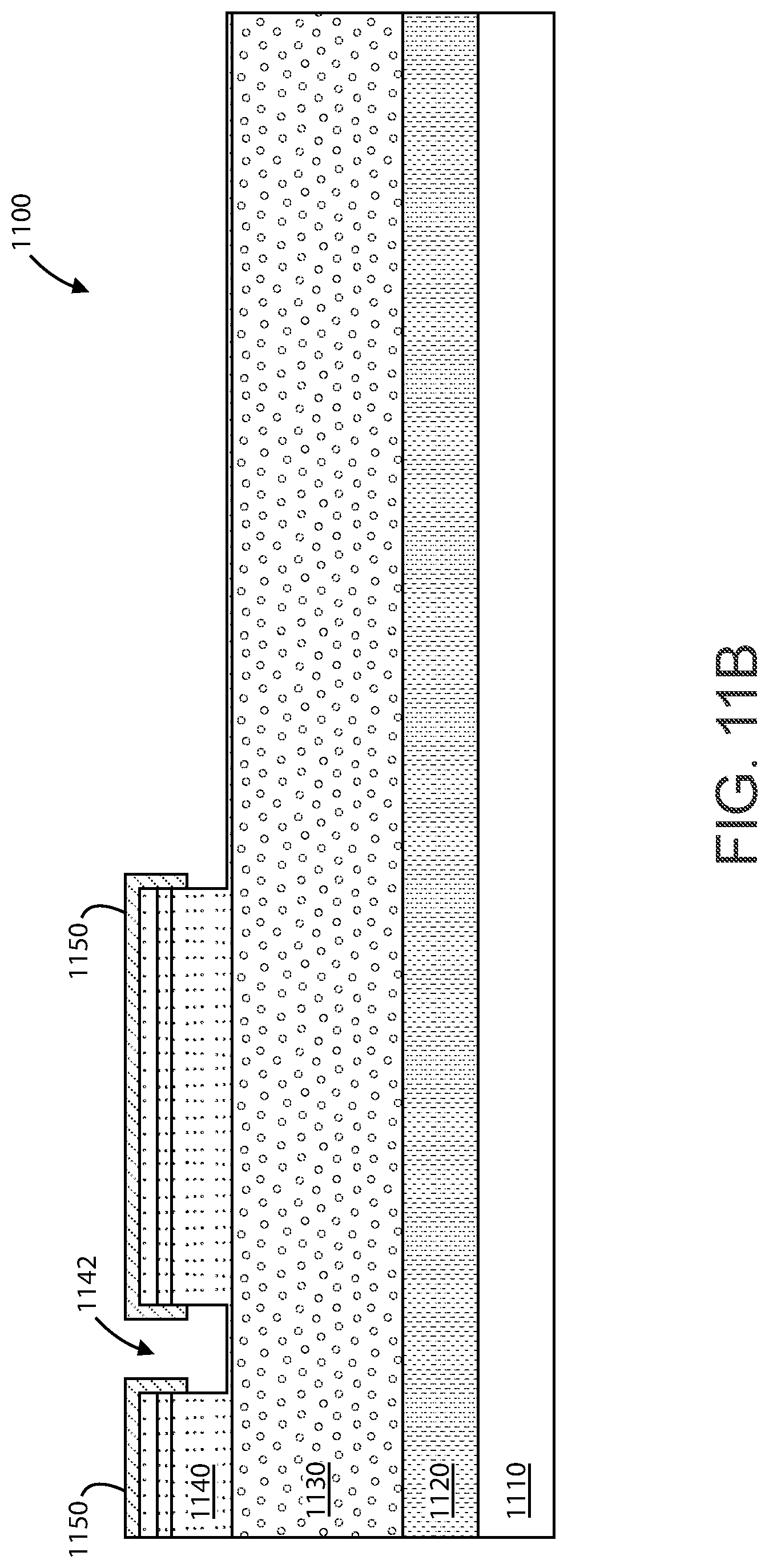 Patent US12622080 Figure 12 – Front-end and back-end processing method and device for integrated sensor array using isolation structures
