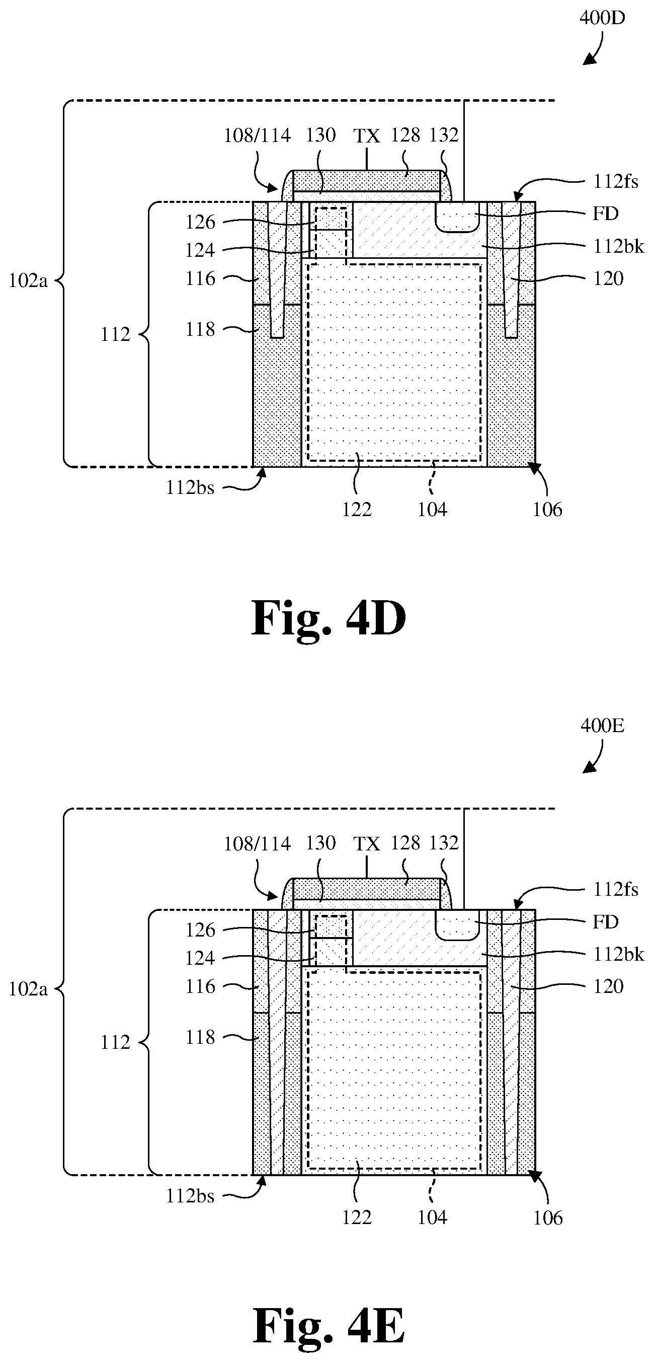 Patent US12622082 Figure 4 – Stacked CMOS image sensor with STI-free photodetector isolation and method for forming the same