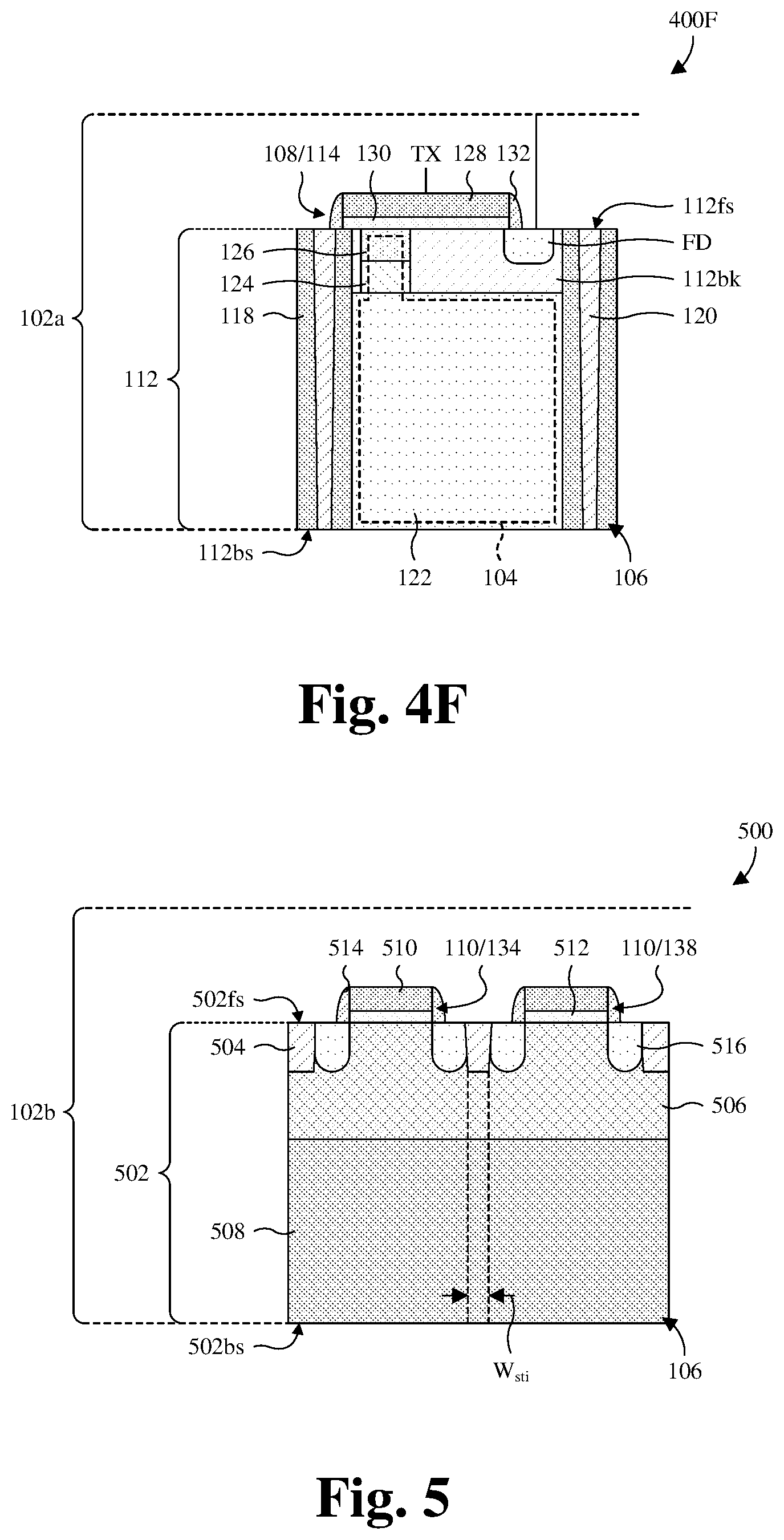 Patent US12622082 Figure 5 – Stacked CMOS image sensor with STI-free photodetector isolation and method for forming the same