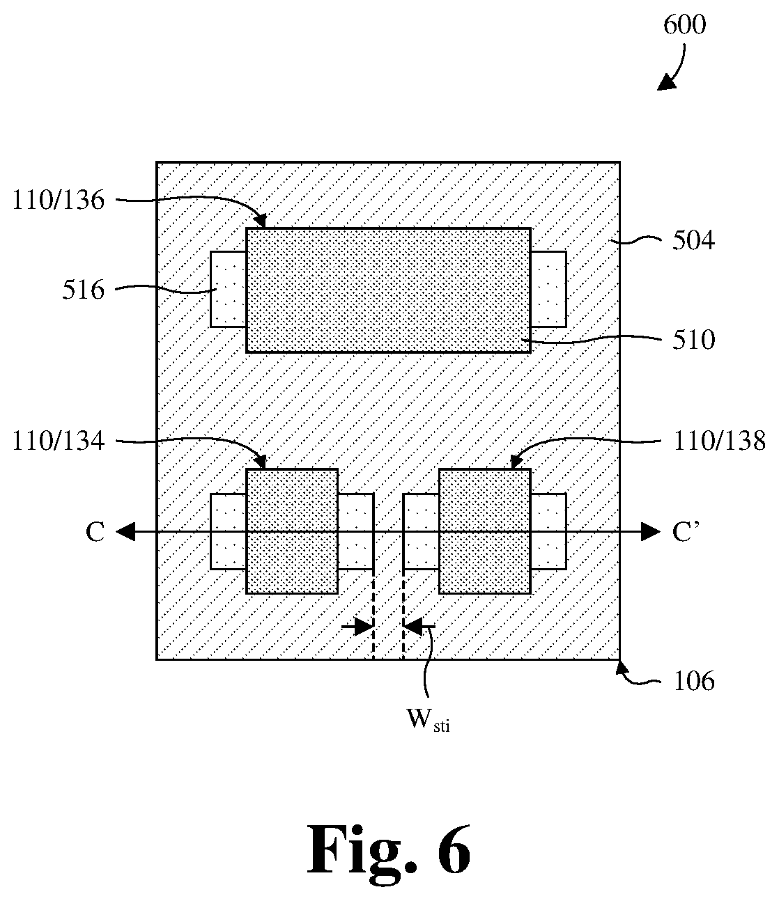 Patent US12622082 Figure 6 – Stacked CMOS image sensor with STI-free photodetector isolation and method for forming the same