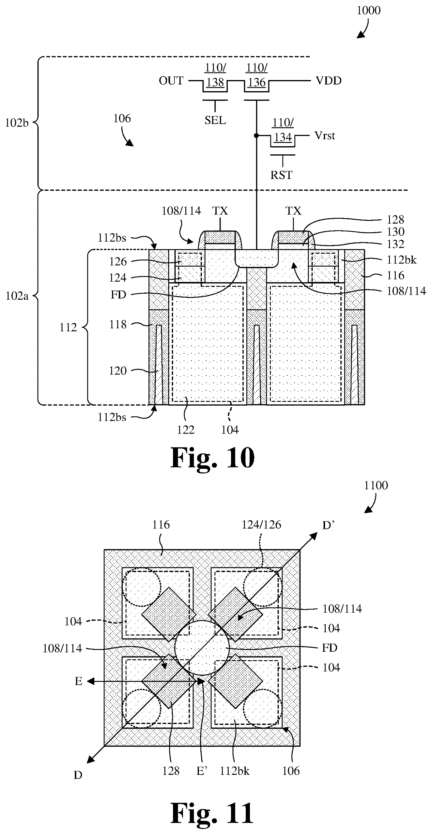 Patent US12622082 Figure 9 – Stacked CMOS image sensor with STI-free photodetector isolation and method for forming the same