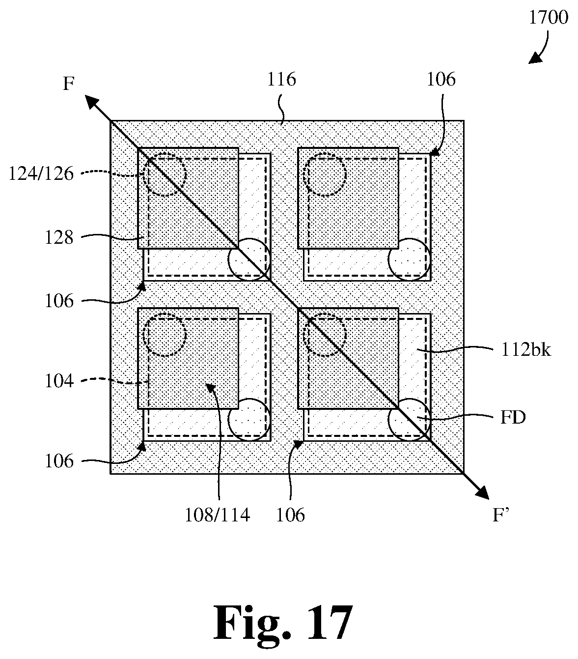 Patent US12622082 Figure 14 – Stacked CMOS image sensor with STI-free photodetector isolation and method for forming the same