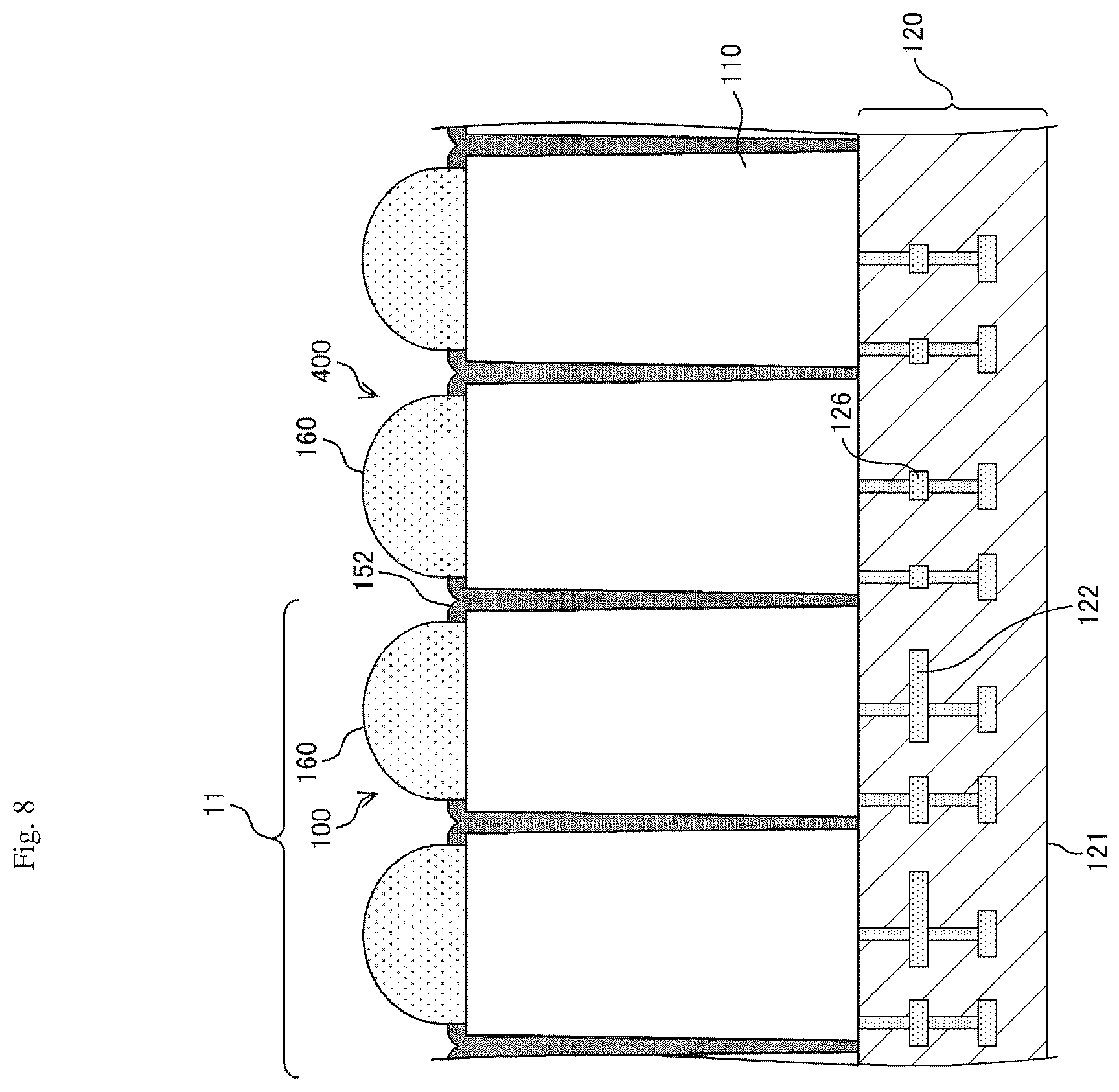 Patent US12622083 Figure 8 – Light receiving element and distance measuring device
