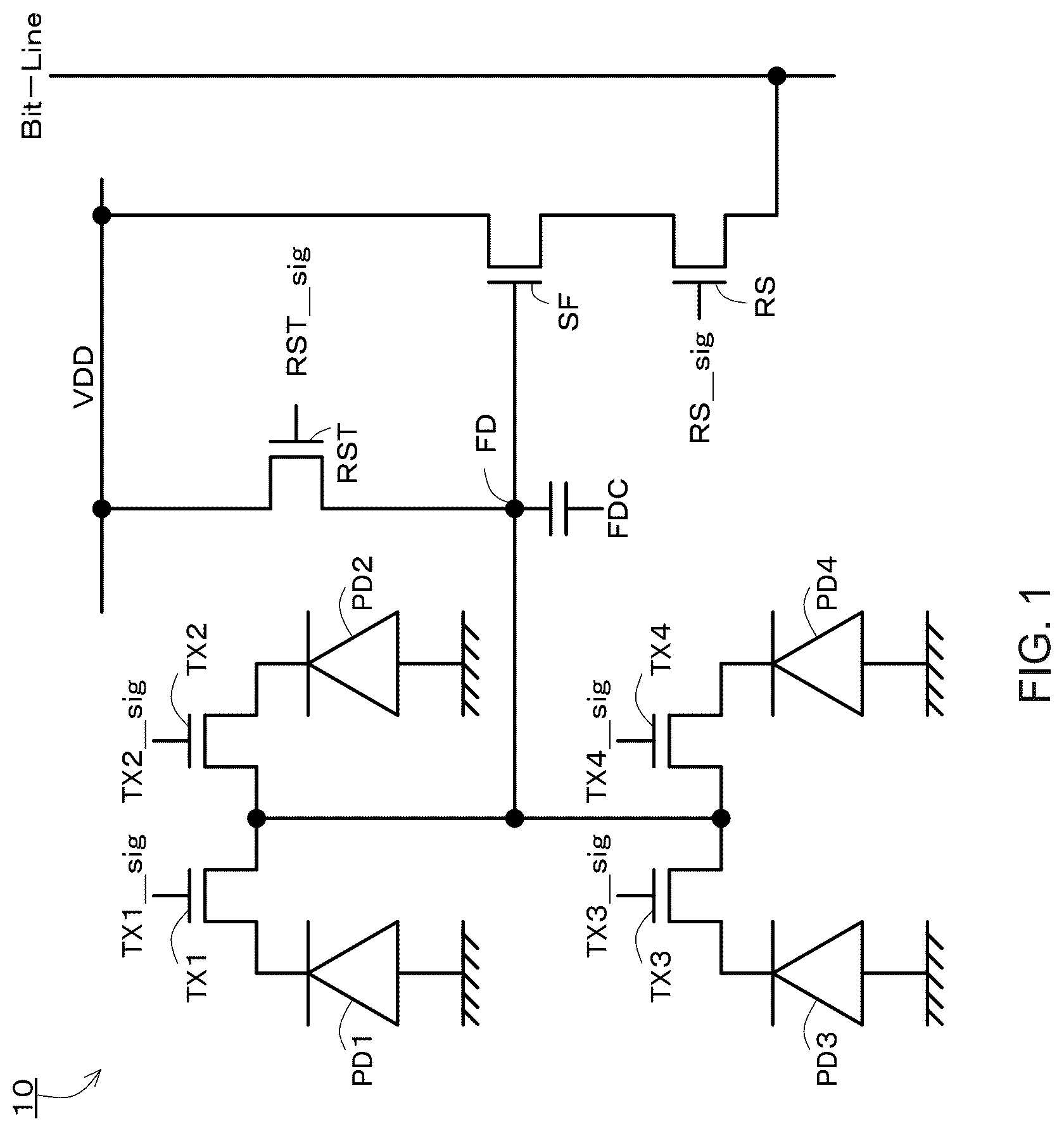 Patent US12622084 Figure 1 – Image sensor and image sensor manufacturing method