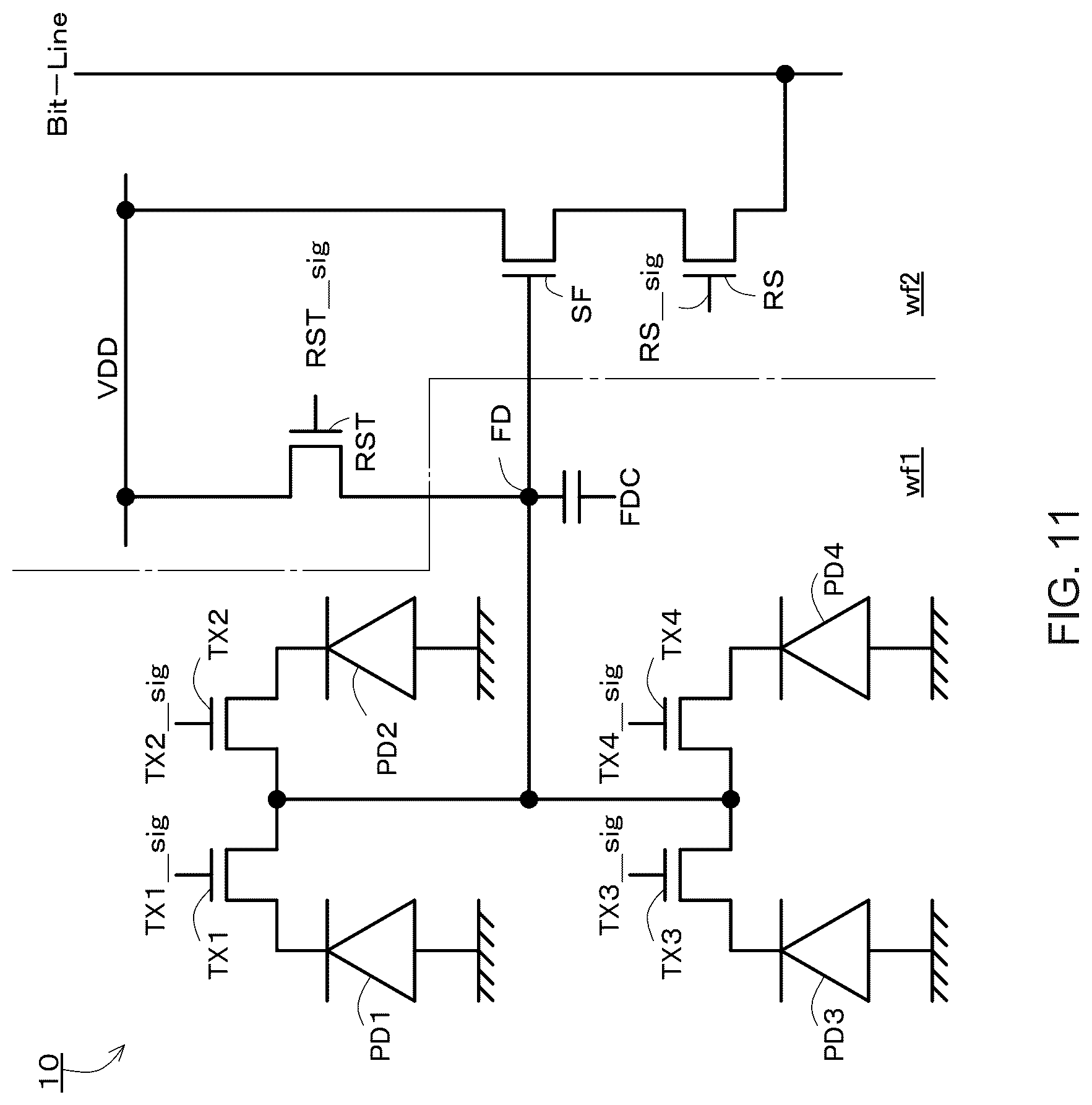 Patent US12622084 Figure 11 – Image sensor and image sensor manufacturing method