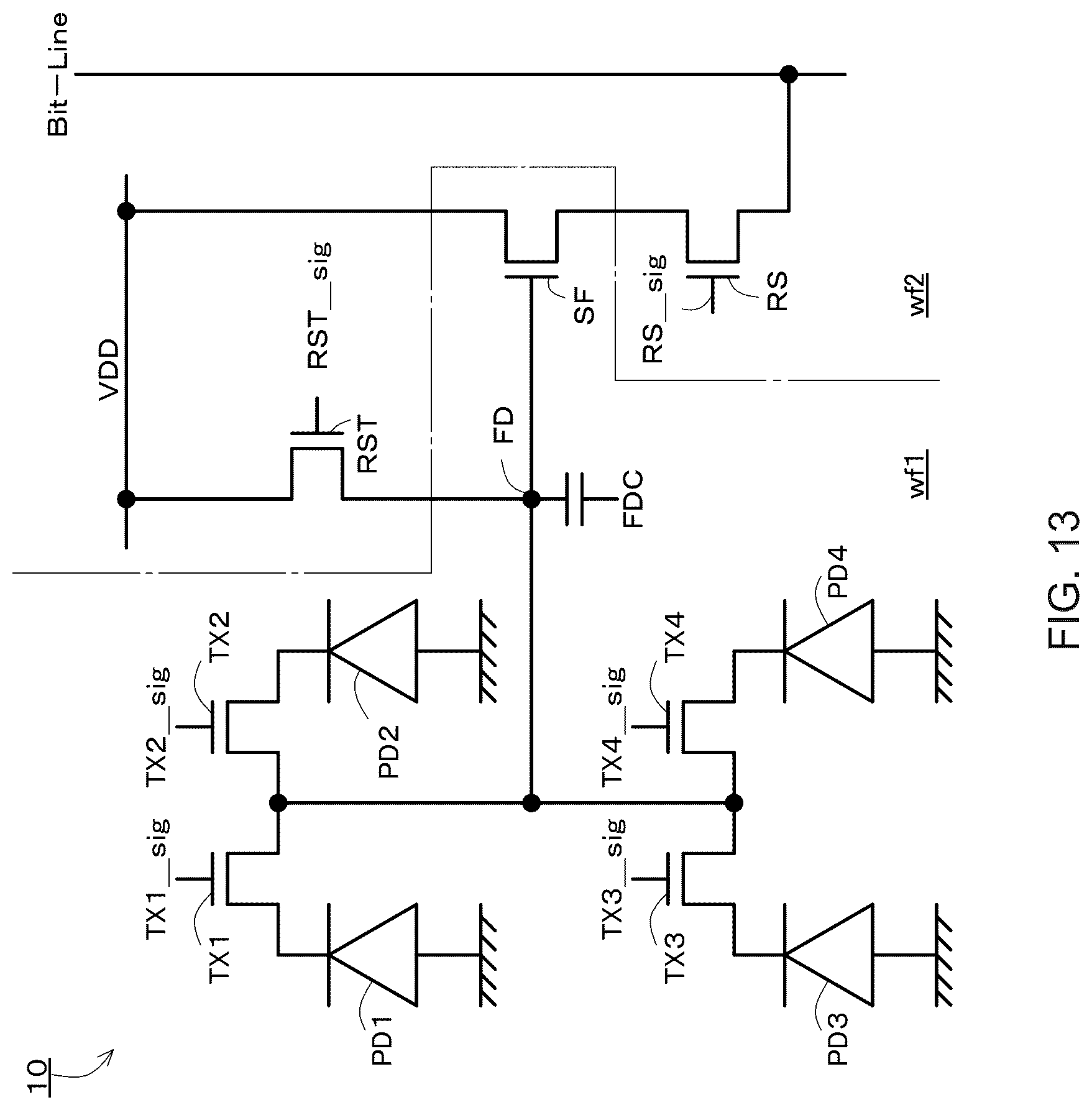 Patent US12622084 Figure 13 – Image sensor and image sensor manufacturing method