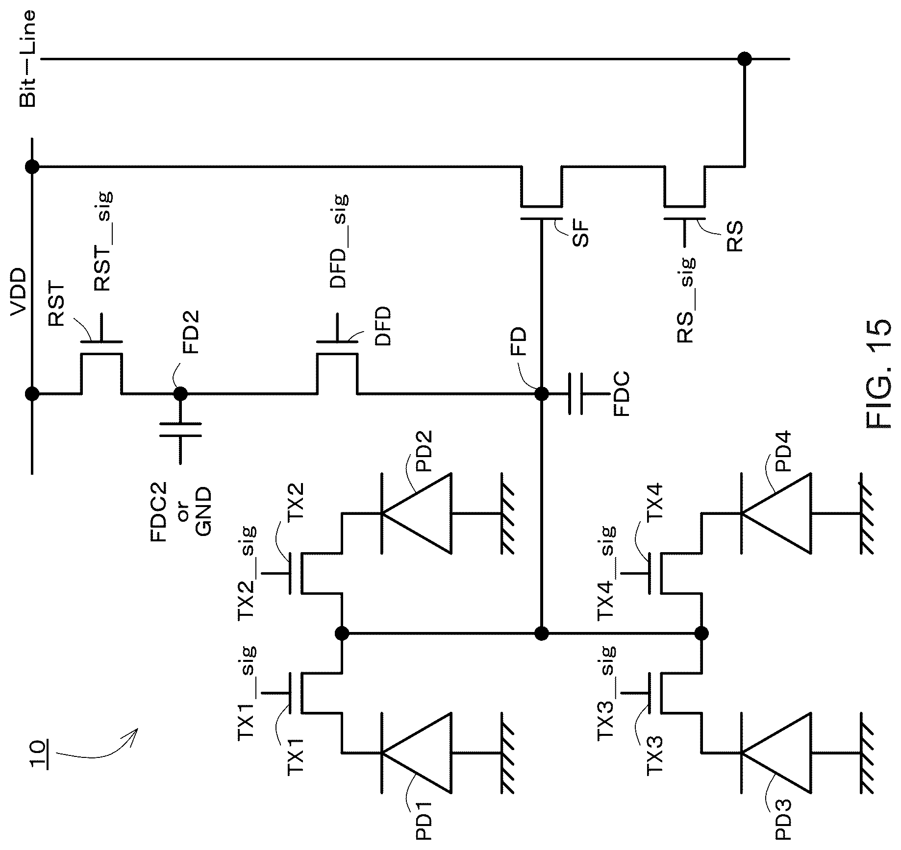 Patent US12622084 Figure 15 – Image sensor and image sensor manufacturing method
