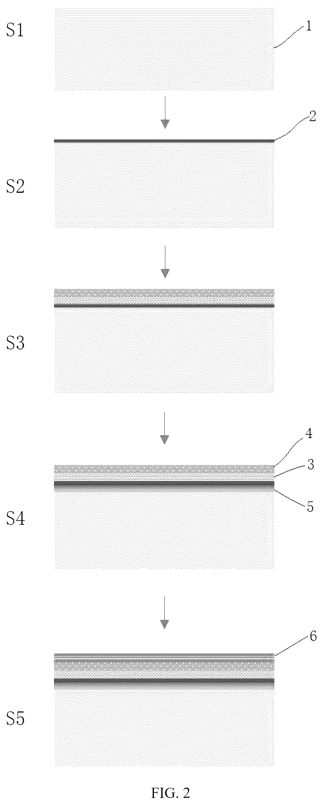 Patent US12622088 Figure 2 – Functional polycrystalline silicon tunneling silicon oxide passivated contact structure and preparation method thereof