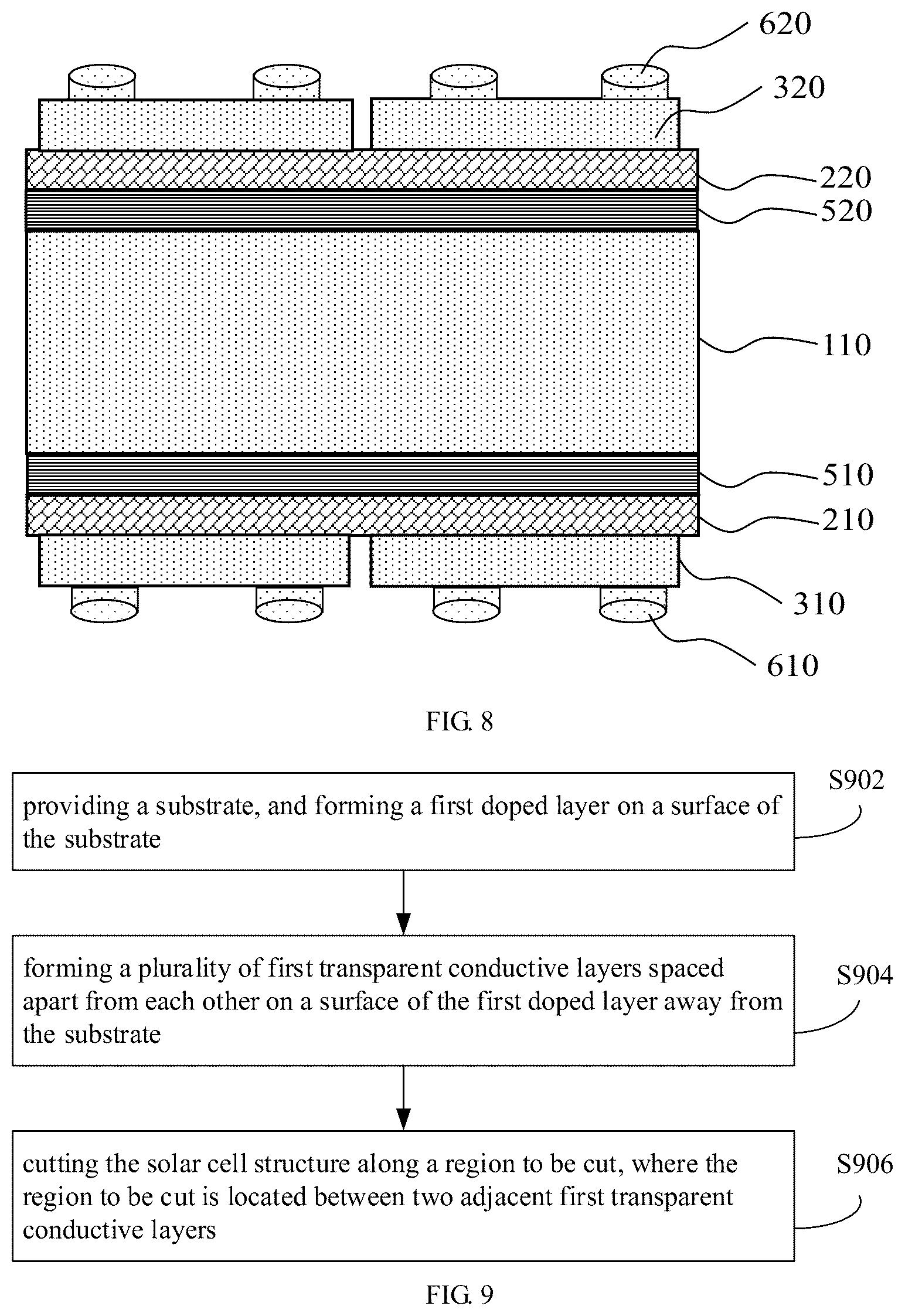 Patent US12622090 Figure 4 – Solar cell structure, method for preparing solar cell, and mask plate