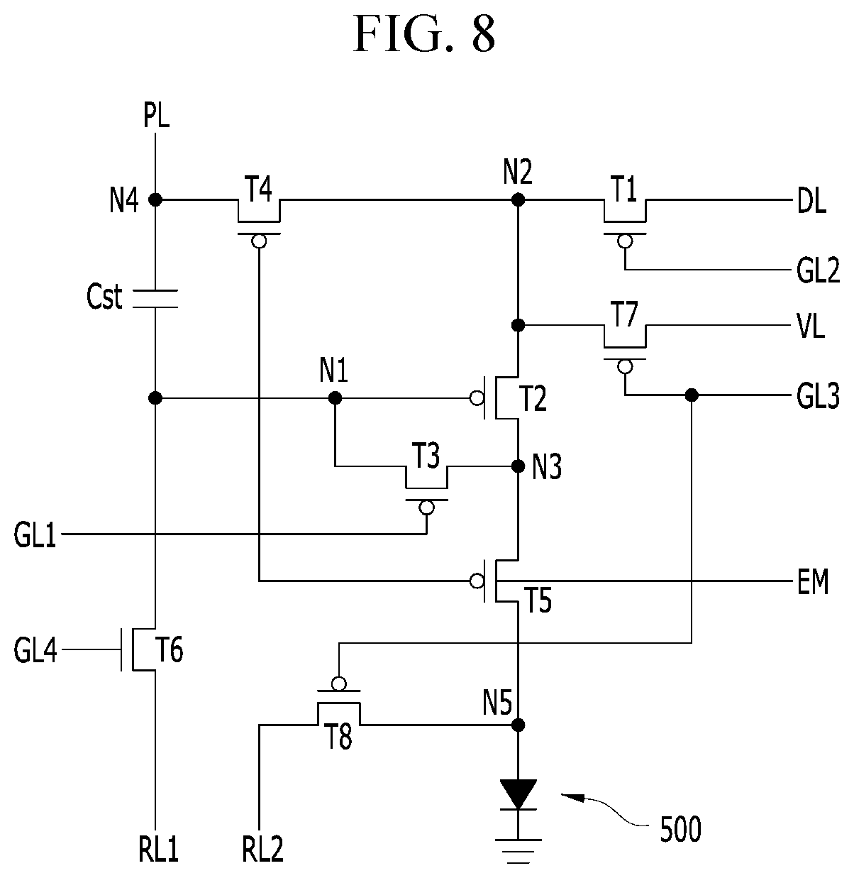 Patent US12622102 Figure 7 – Display device
